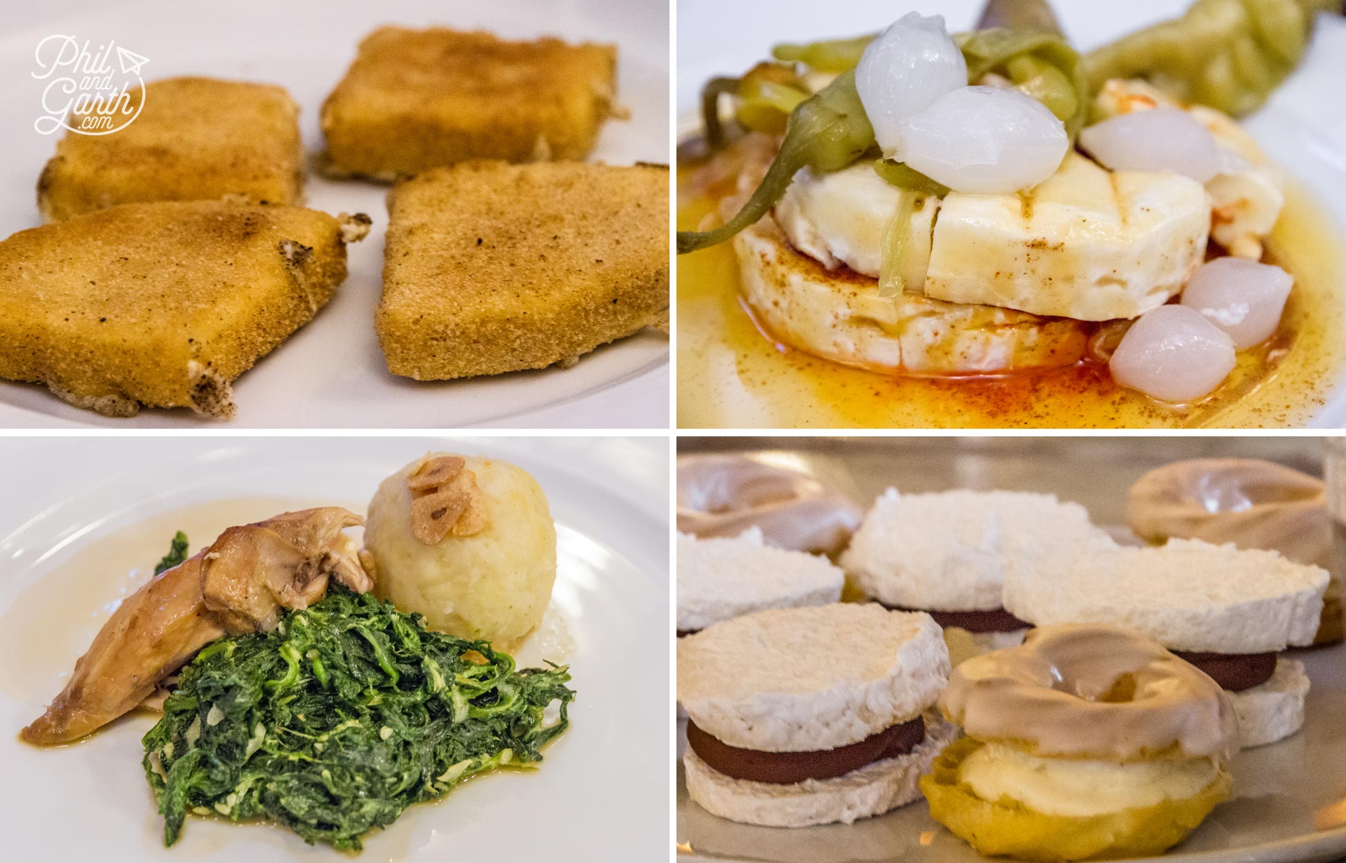 Some of the food on our 'Delicious Food Tour' on our Czech food tour
