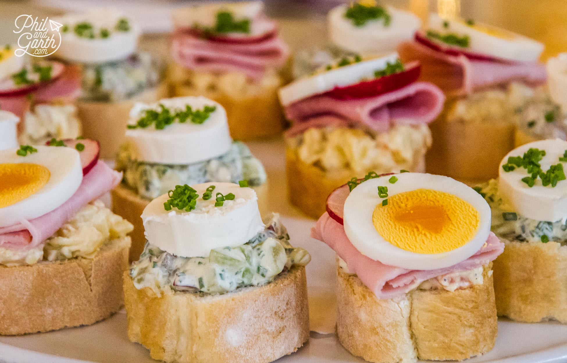 Delicious sandwiches on our Czech food tour