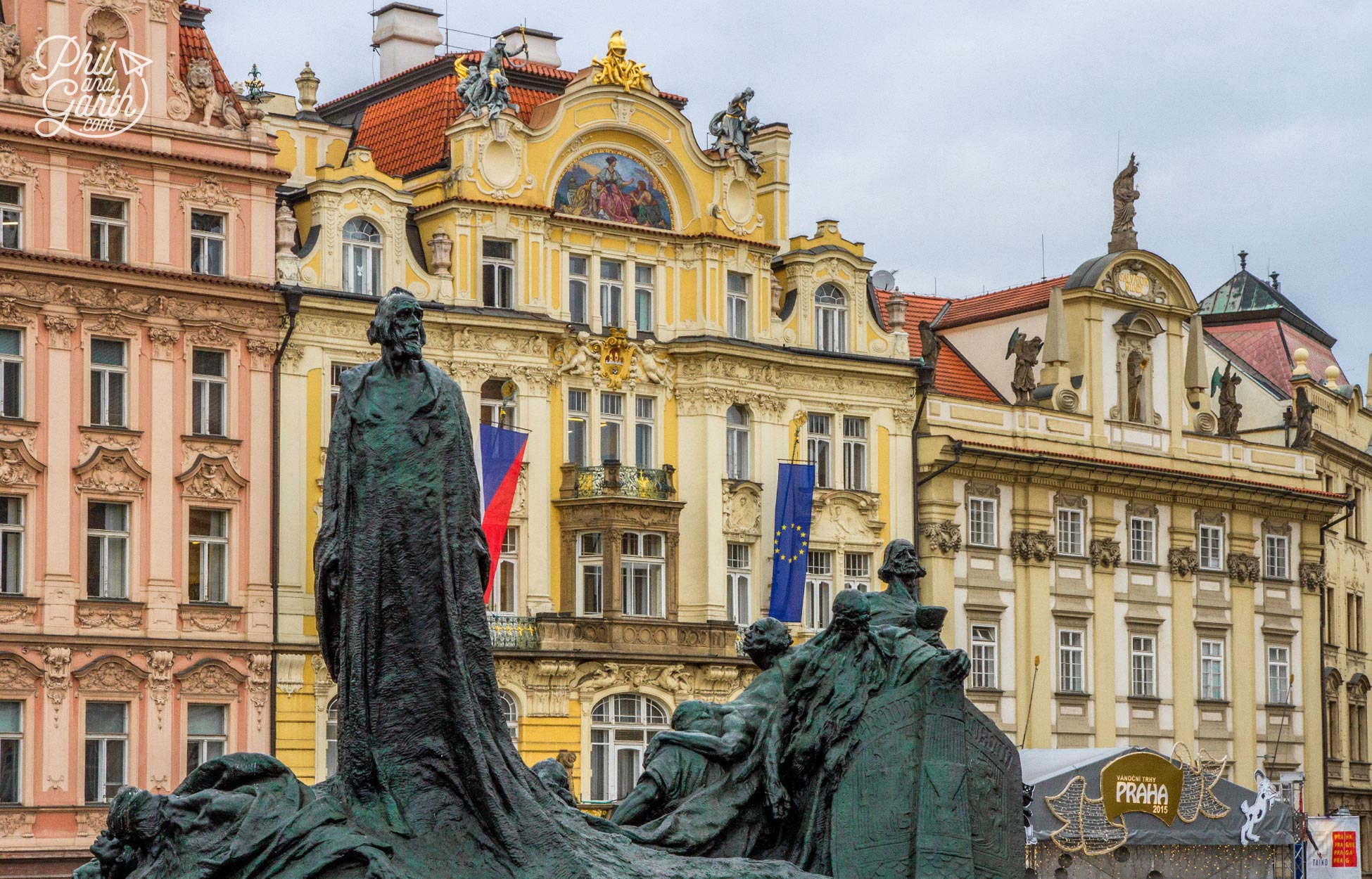 Some of the buildings are beautifully decorated using a layered plaster technique called Sgraffito