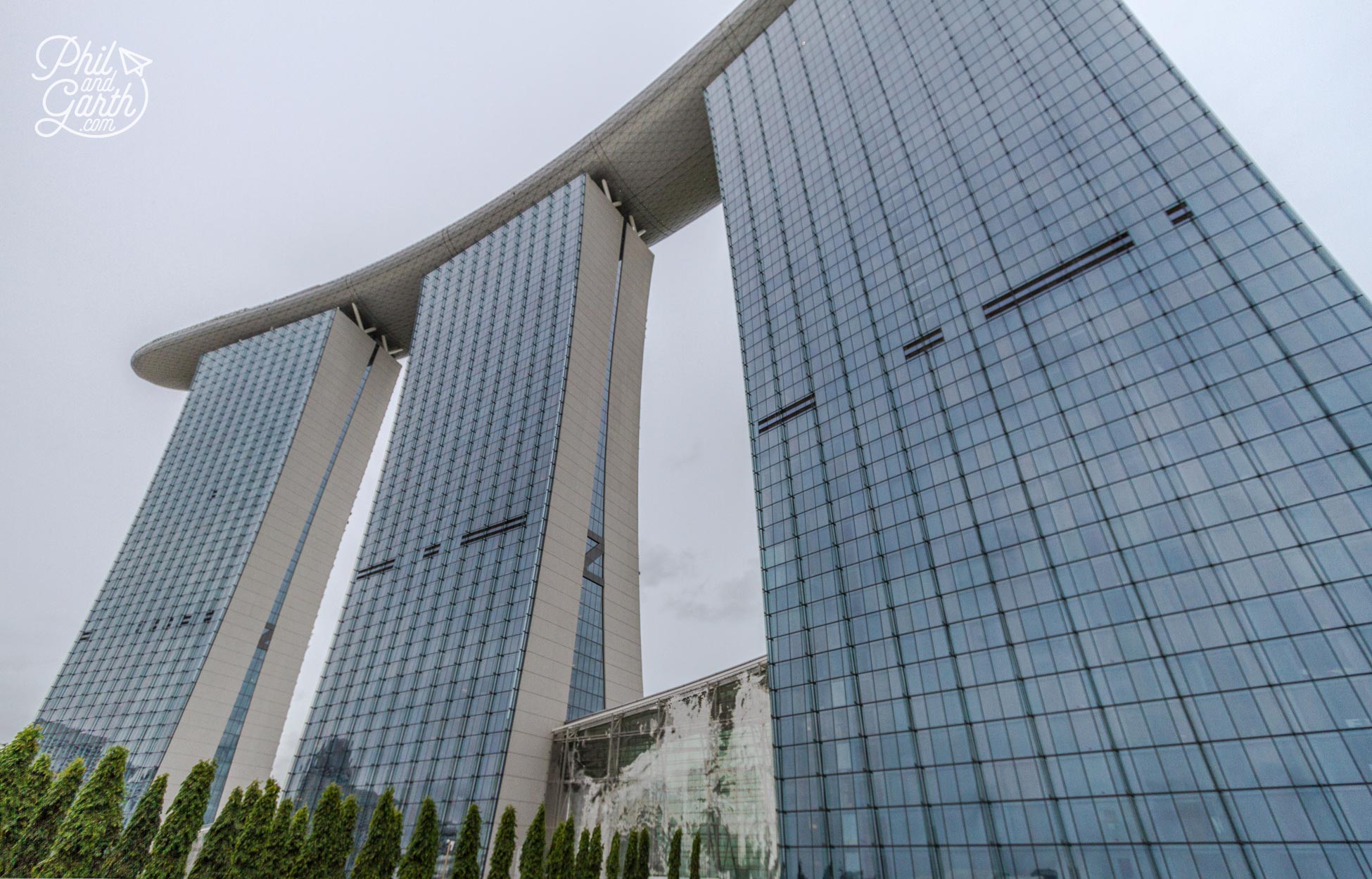 The landmark Marina Bay Sands hotel in Singapore