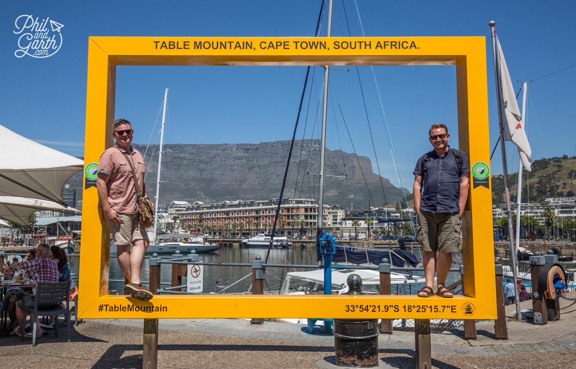 Phil and Garth in Cape Town