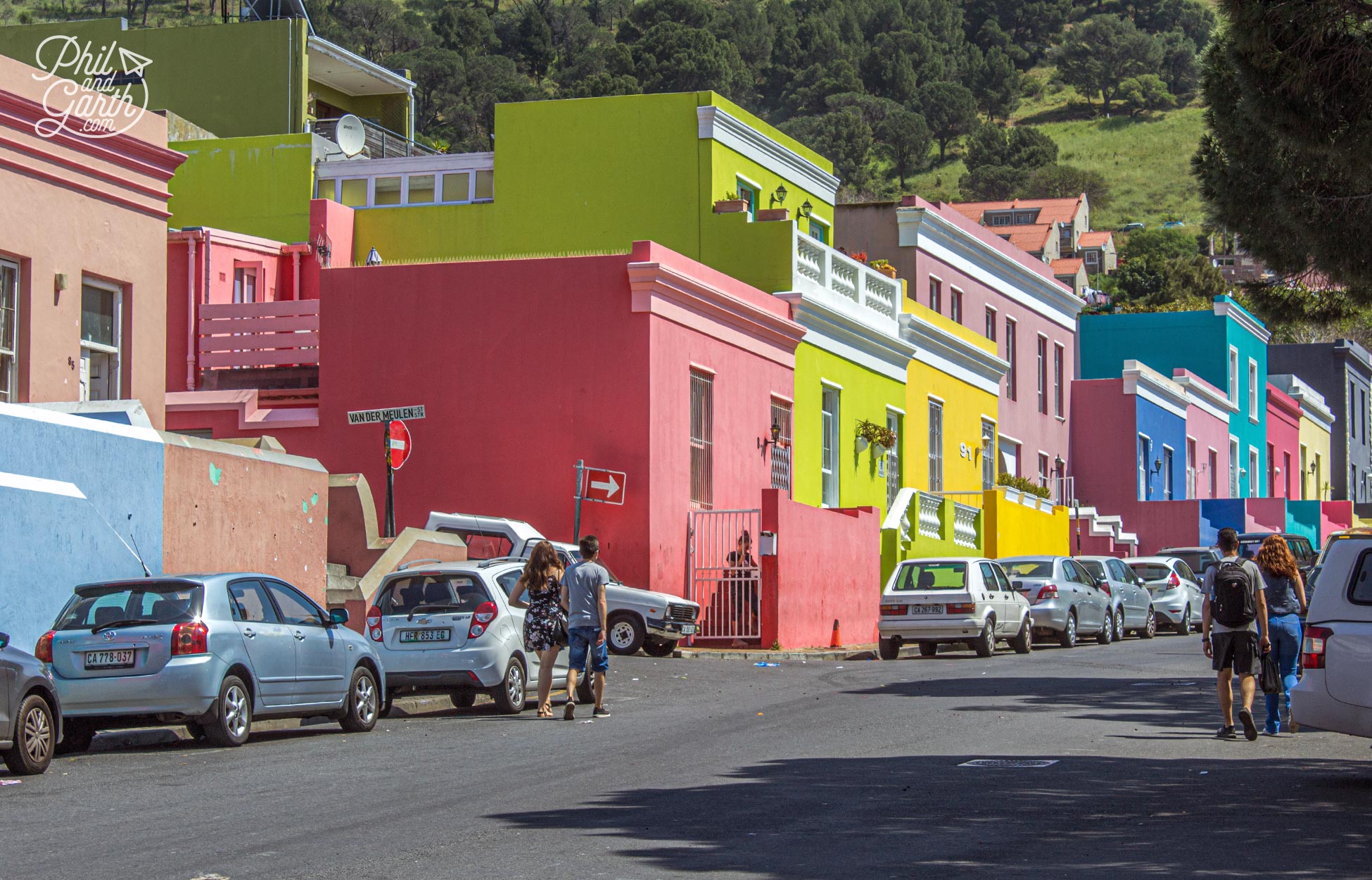 The colourful buildings are used as backdrops to many tv commercials