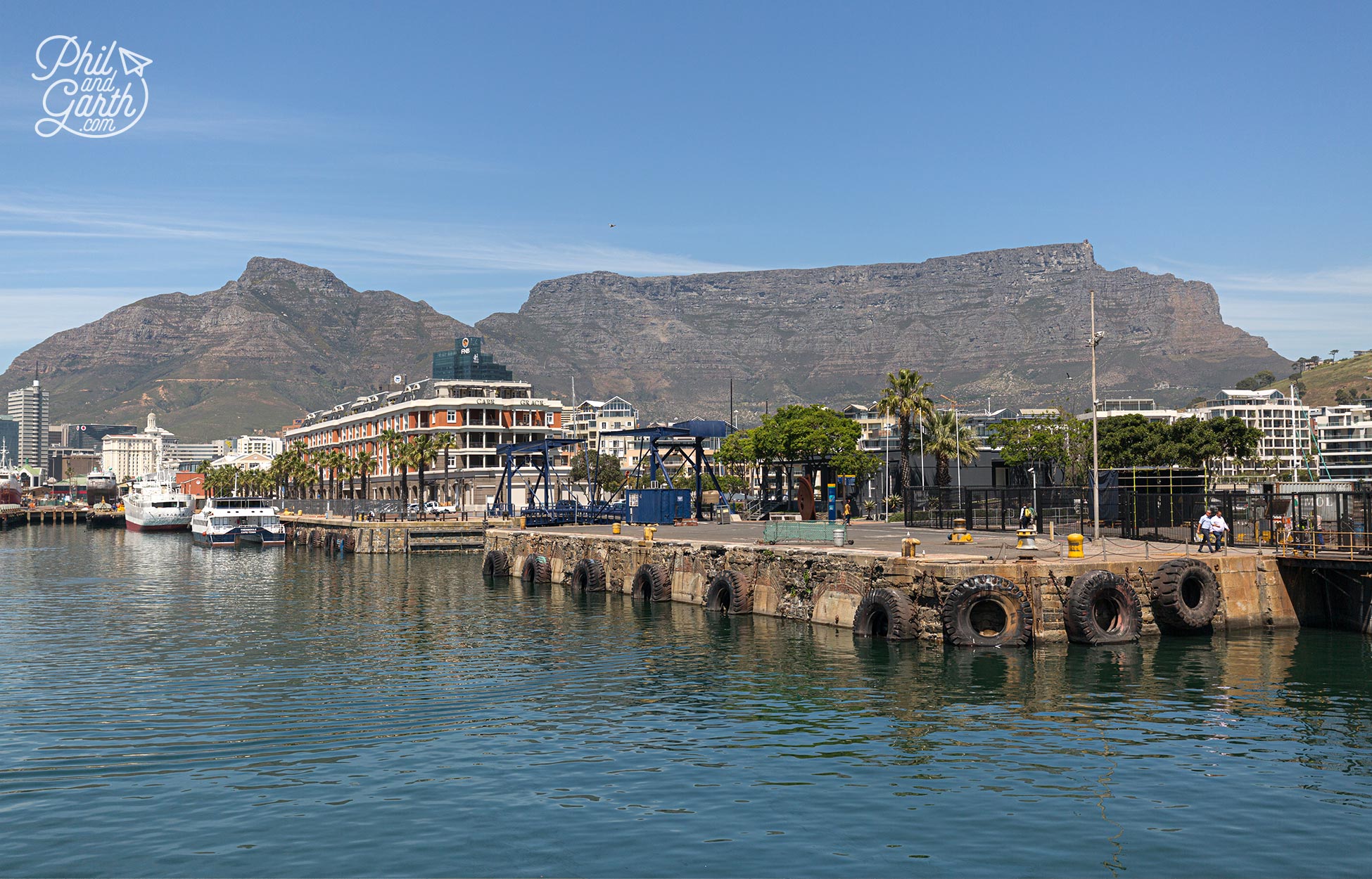 Cape Town's Table Mountain dominates the skyline