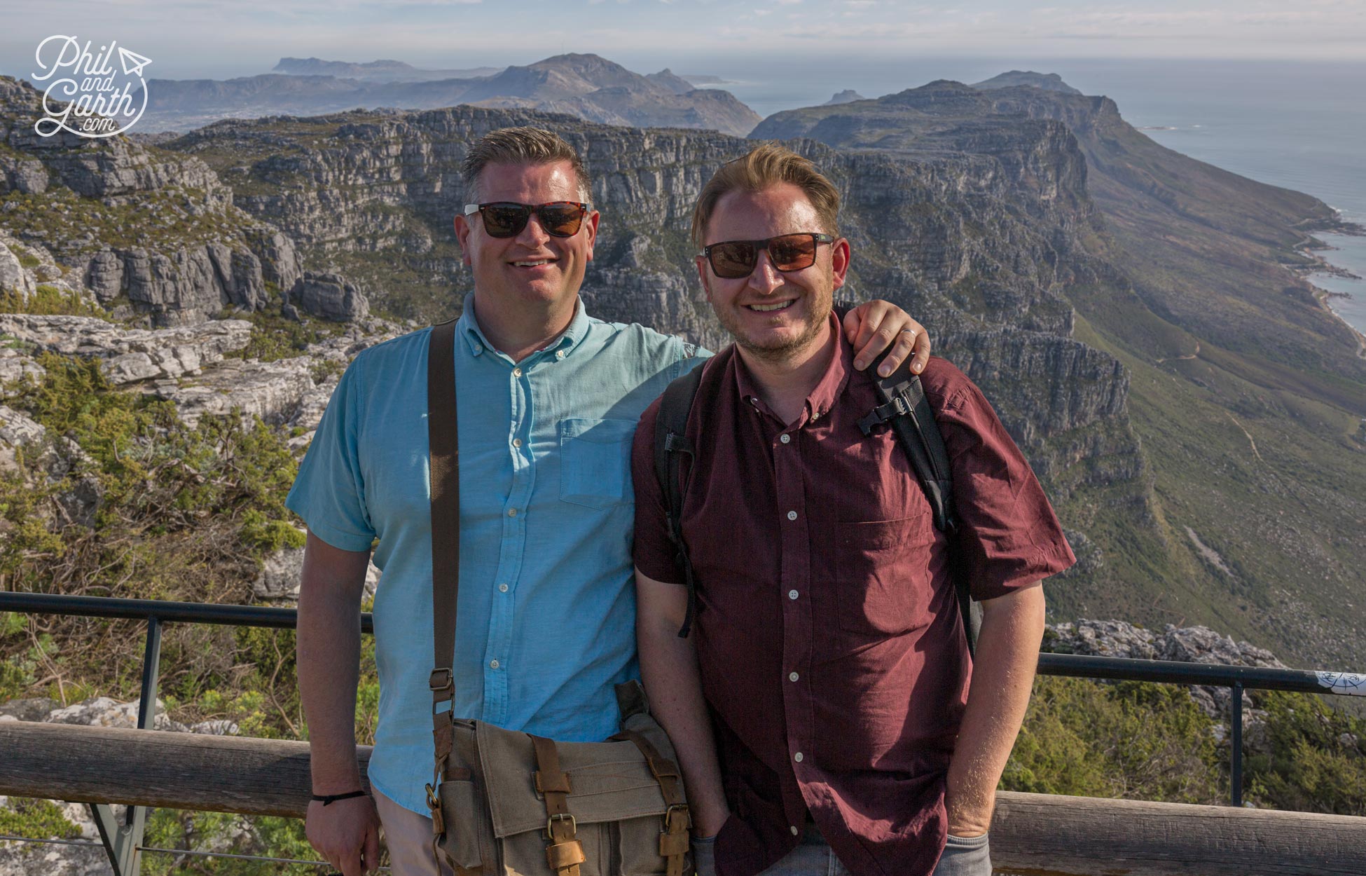 Phil and Garth with the 12 Apostles in the background