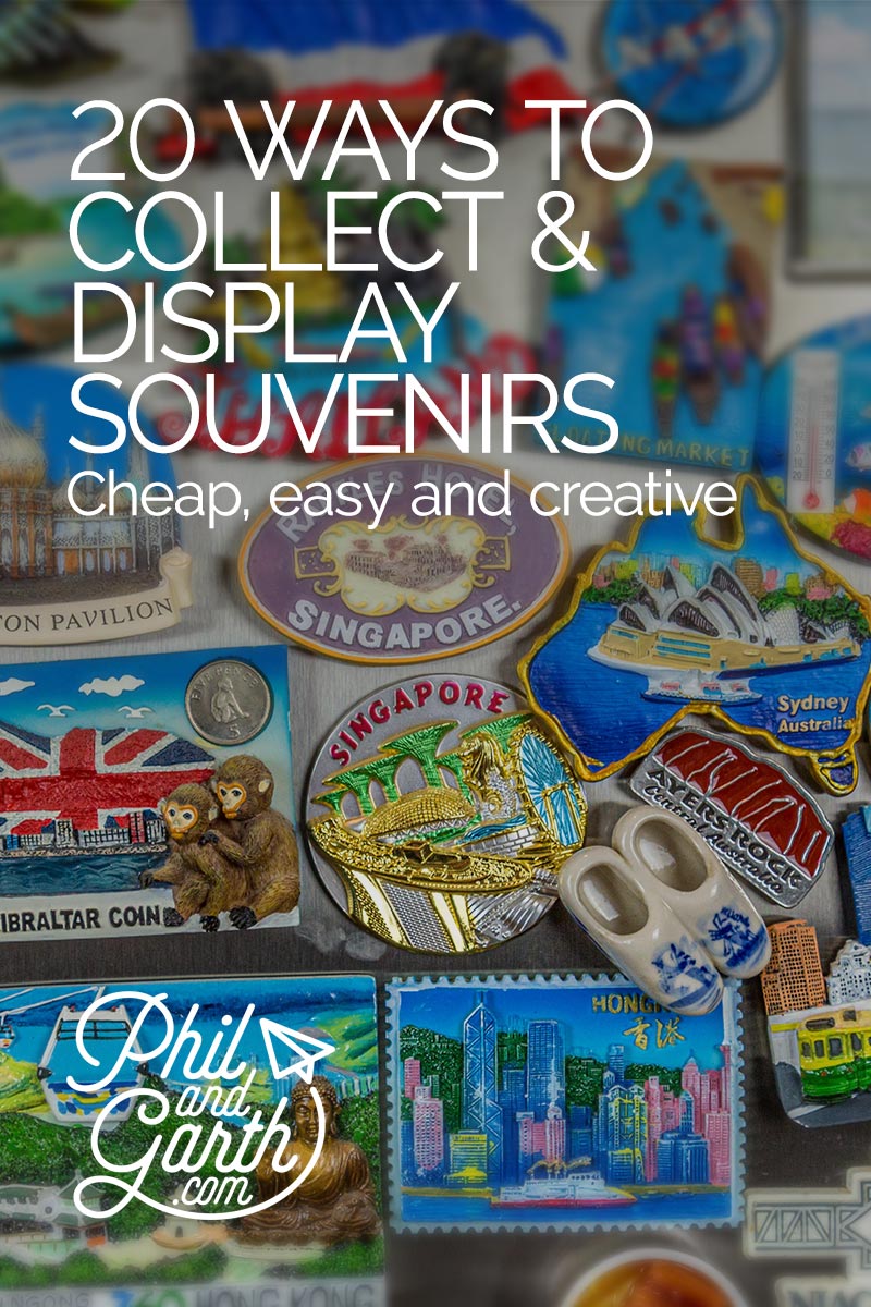 display travel souvenirs