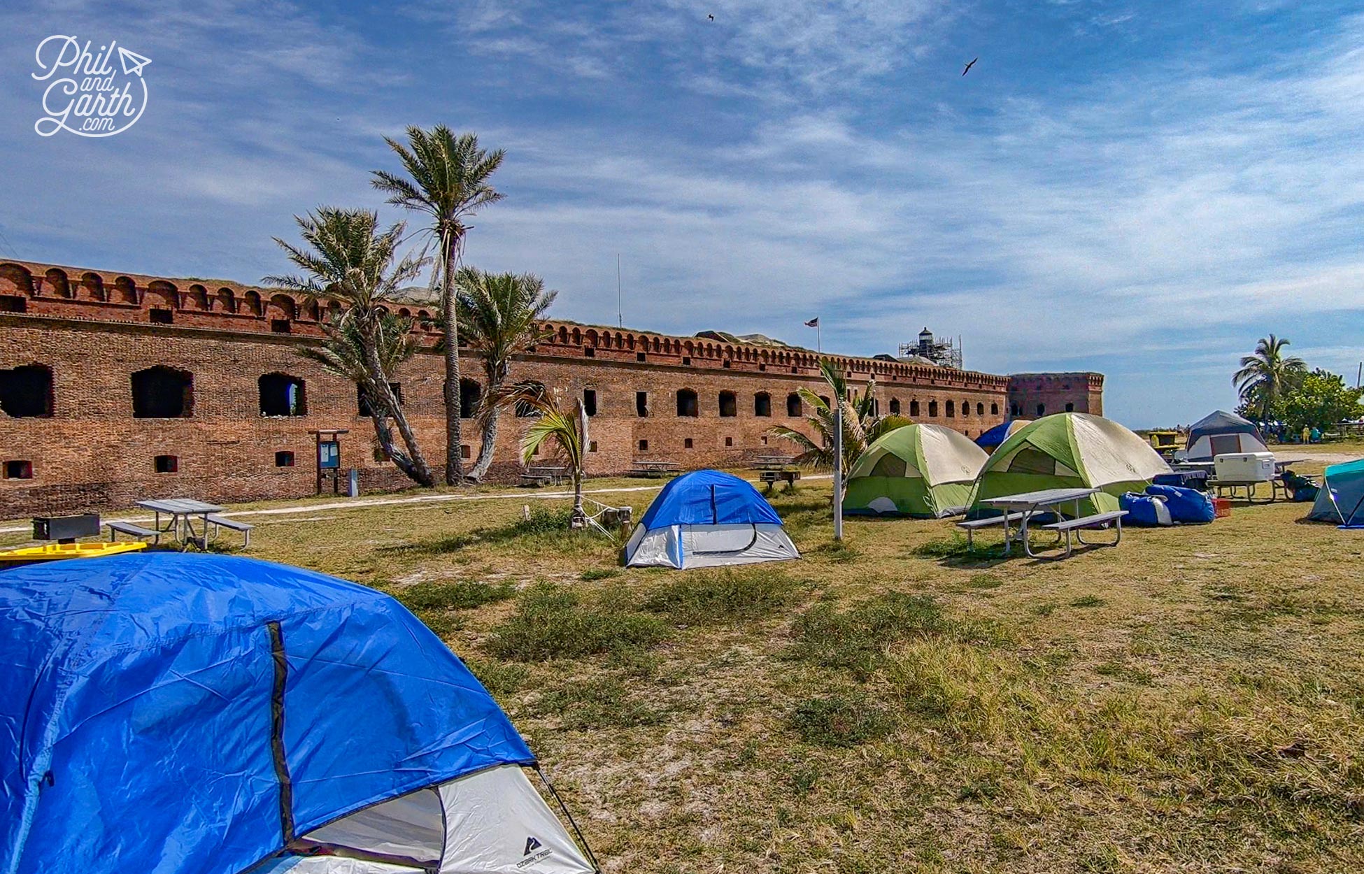 If you fancy camping at Fort Jefferson you might need to book 12 months in advance!