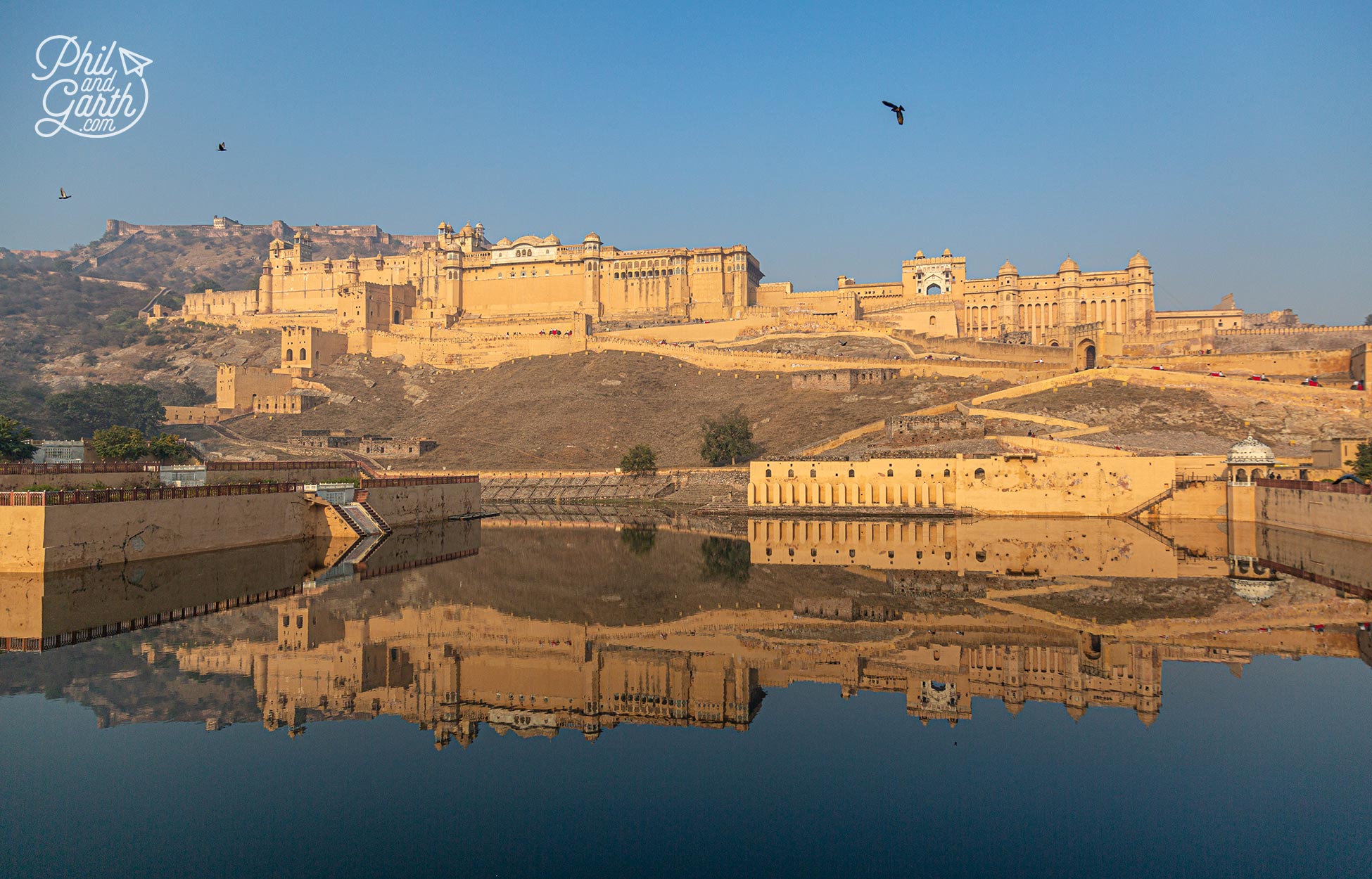 Jaipur's imposing Amber Fort also called Amer Fort took 100 years to complete