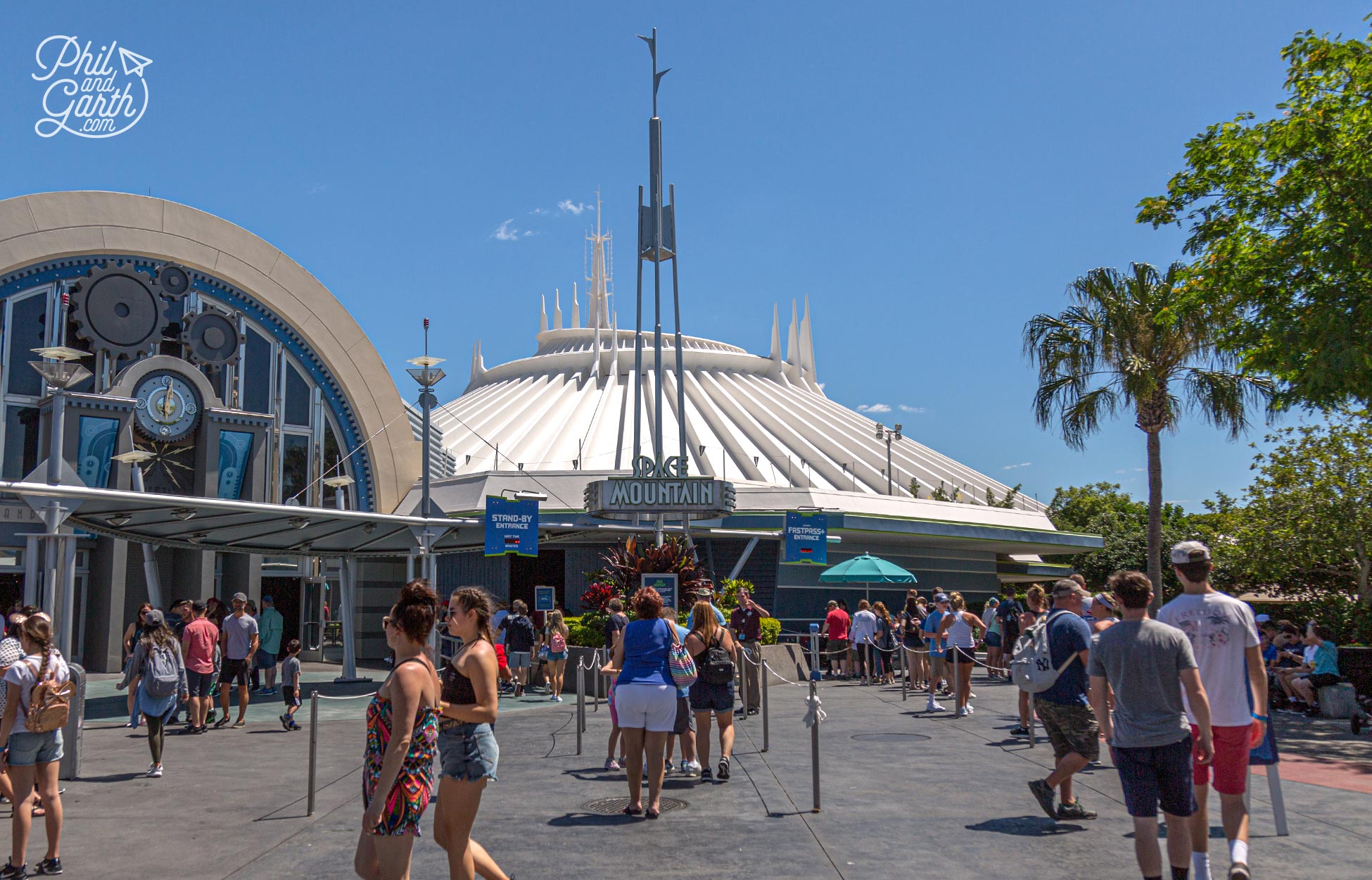 Space Mountain at Tomorrowland - a high speed plunge into the darkest part of the universe!