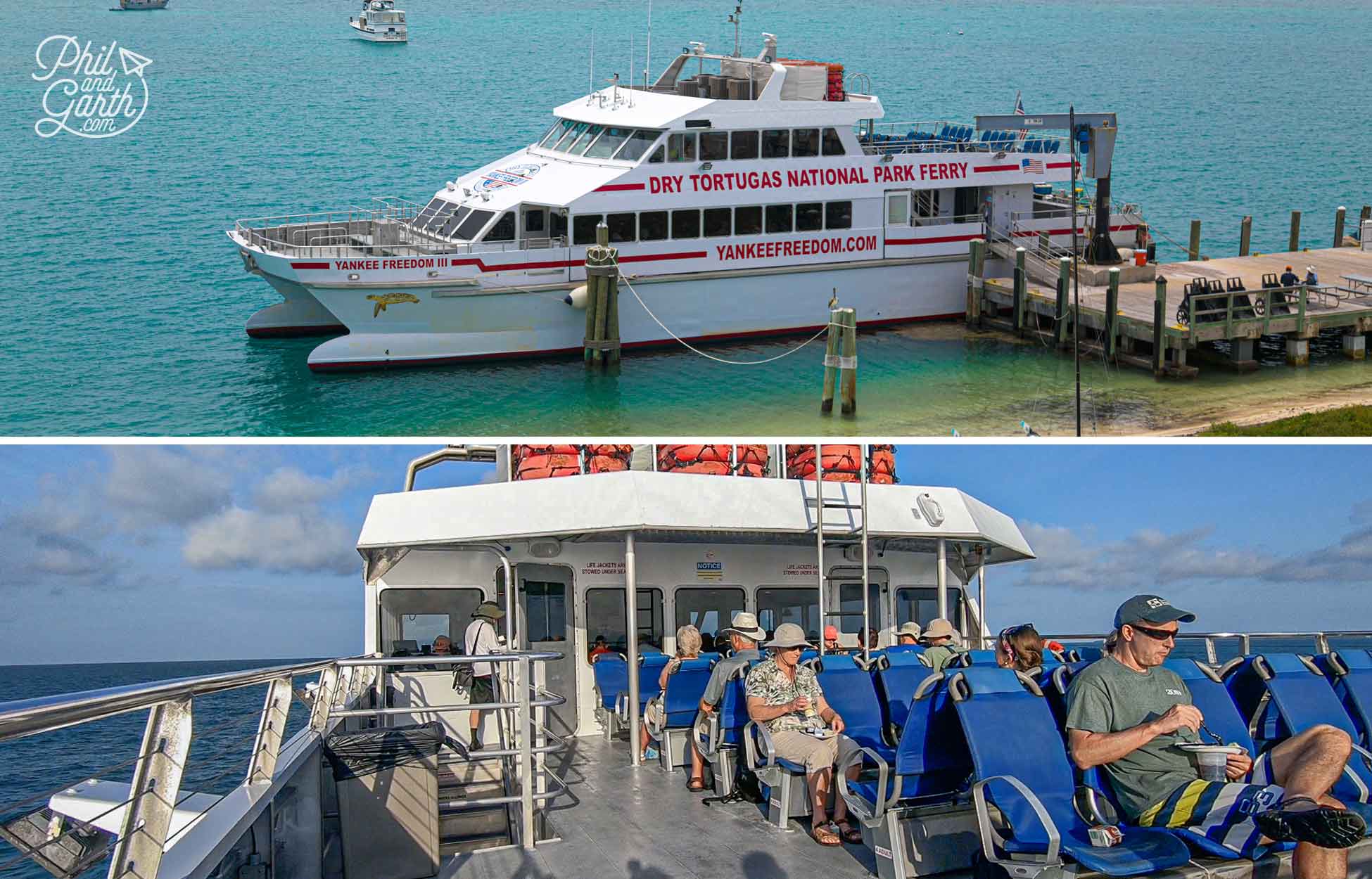 You'll need to book tickets for the official Dry Tortugas National Park Ferry, The Yankee Freedom III months in advance