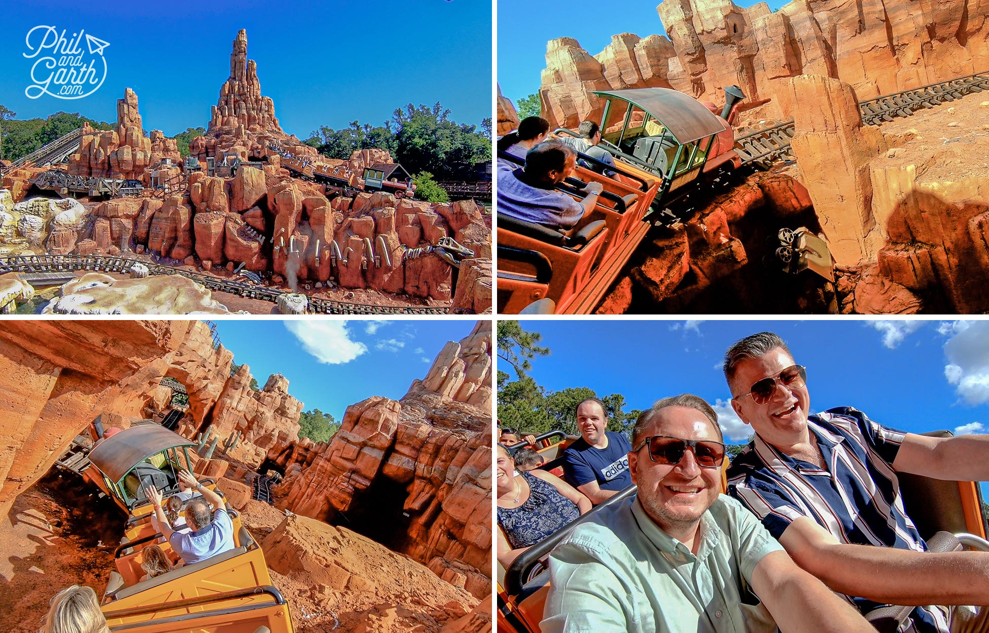 Having the best time on the excellent Big Thunder Mountain rollercoaster