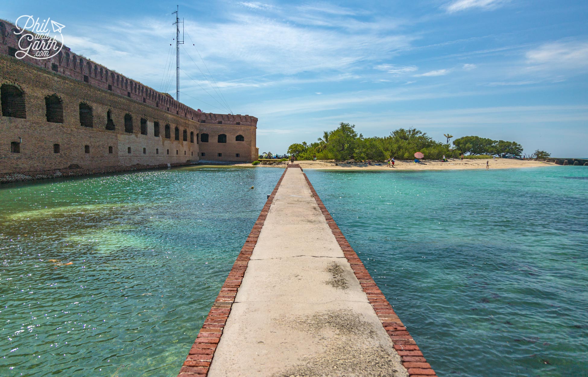 There's very little shade on Dry Tortugas, however this small beach offered a little
