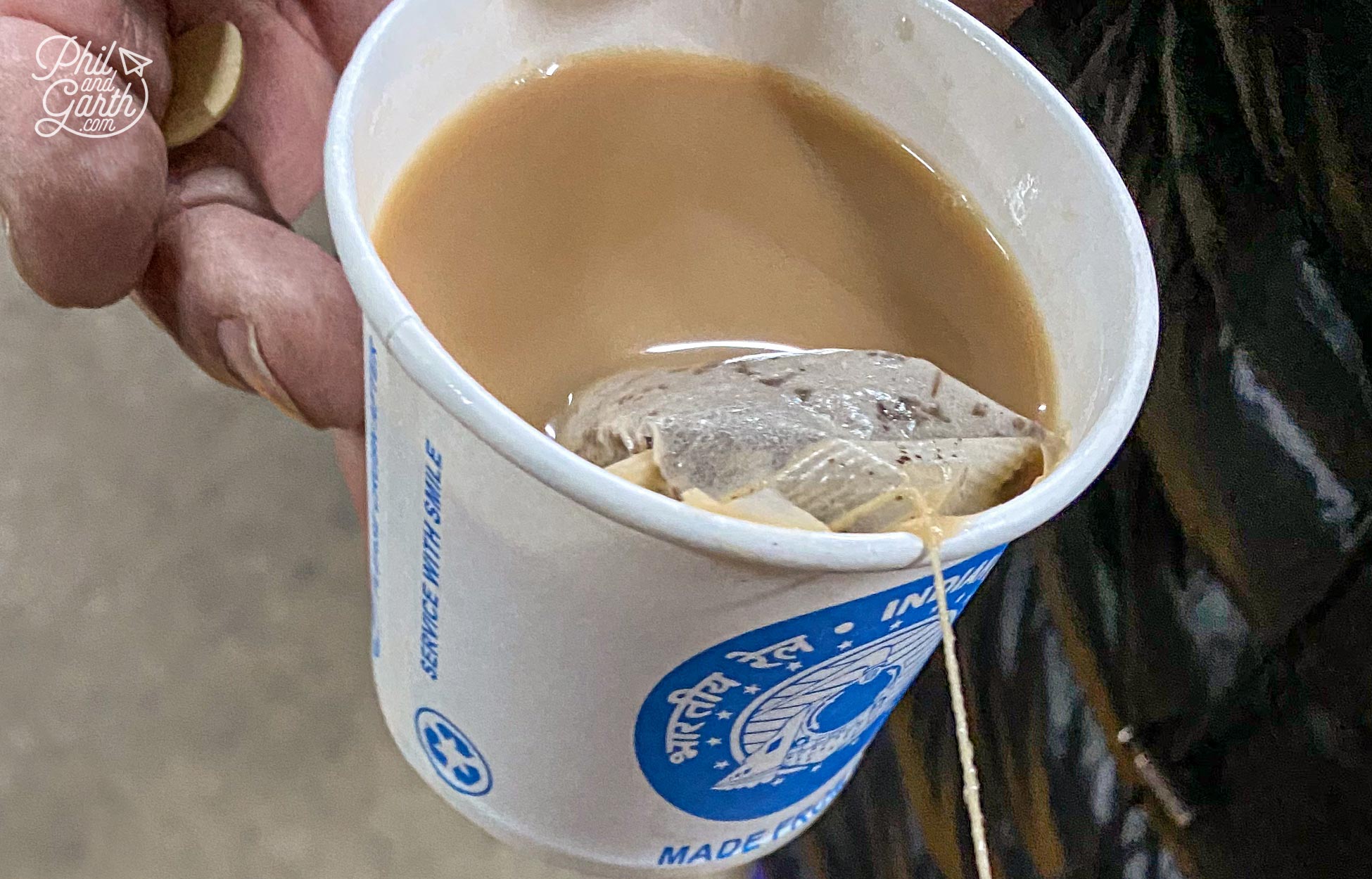 A paper cup of chai - India's sweet milky tea