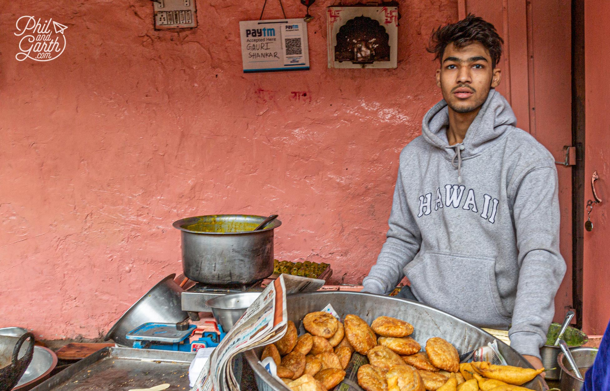Portrait of a street food vendor