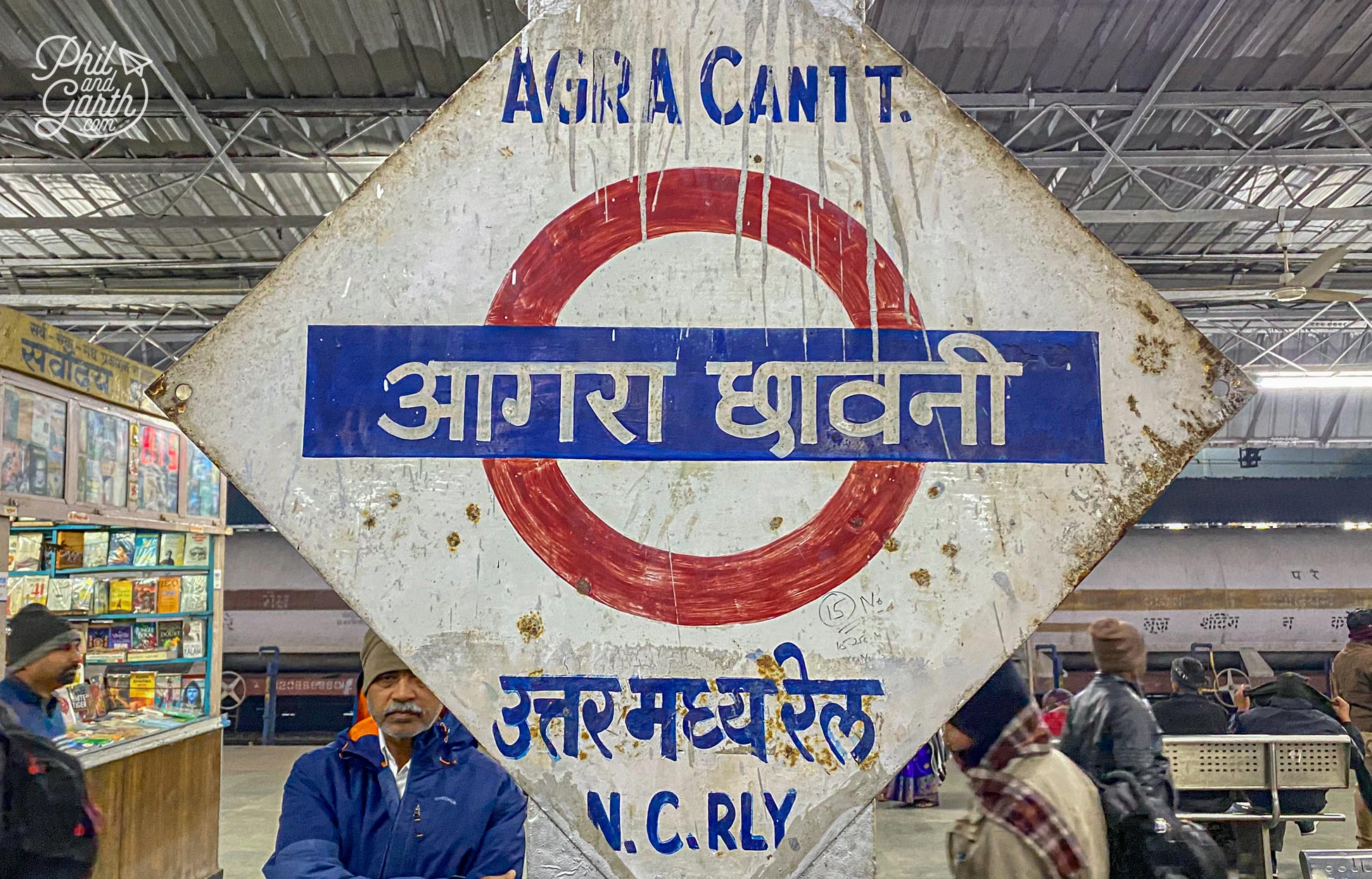 We've arrived at Agra Cantt railway station