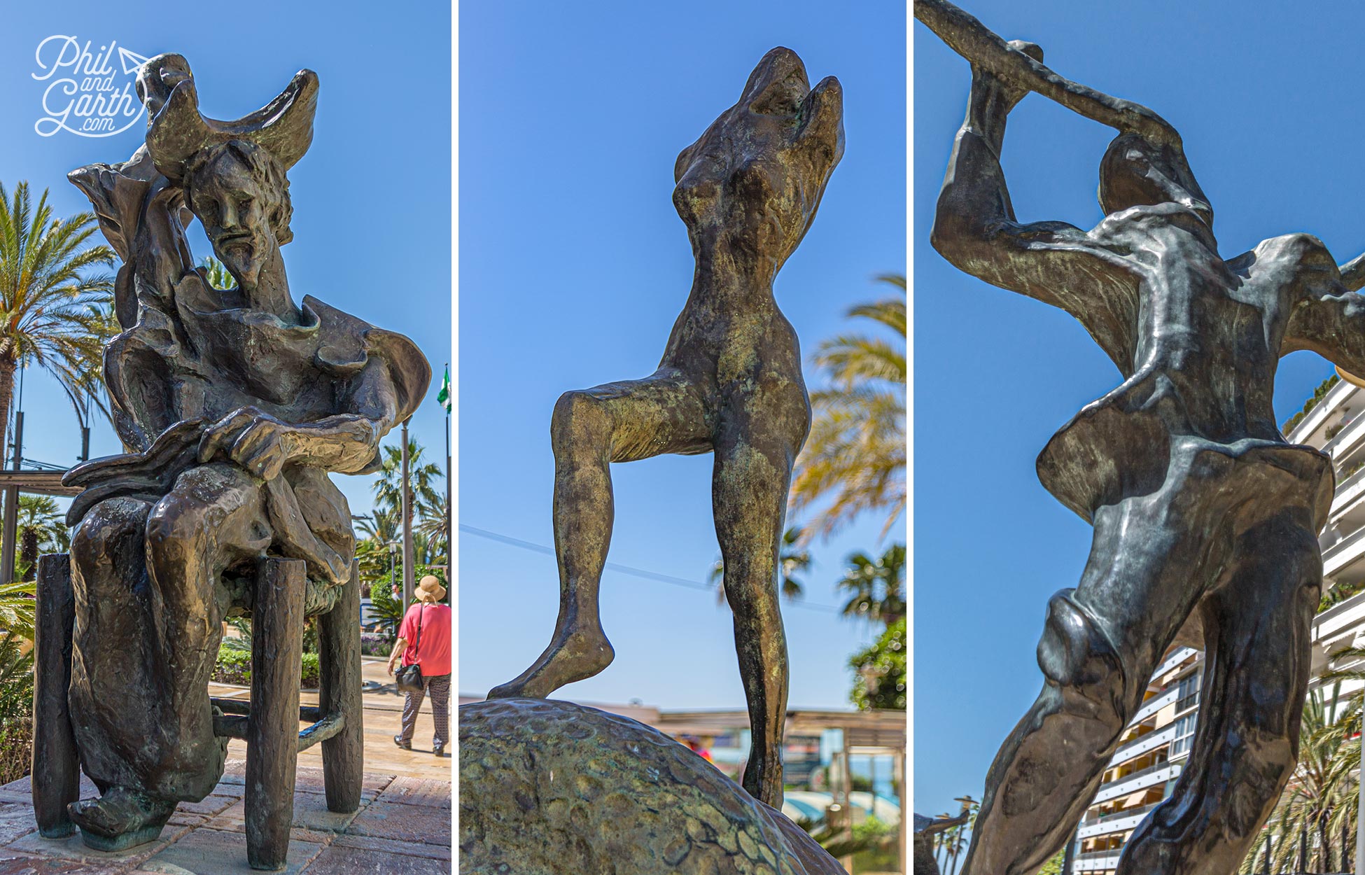 Avenida del Mar offers a rare opportunity to see so many Dalí sculptures in one place