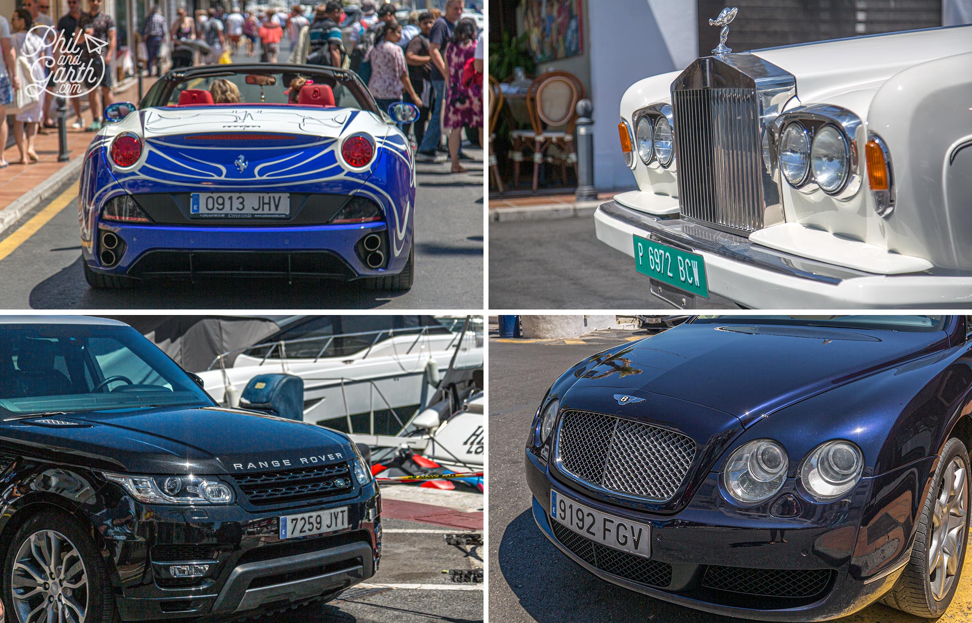 Flashy cars galore in Puerto Banus