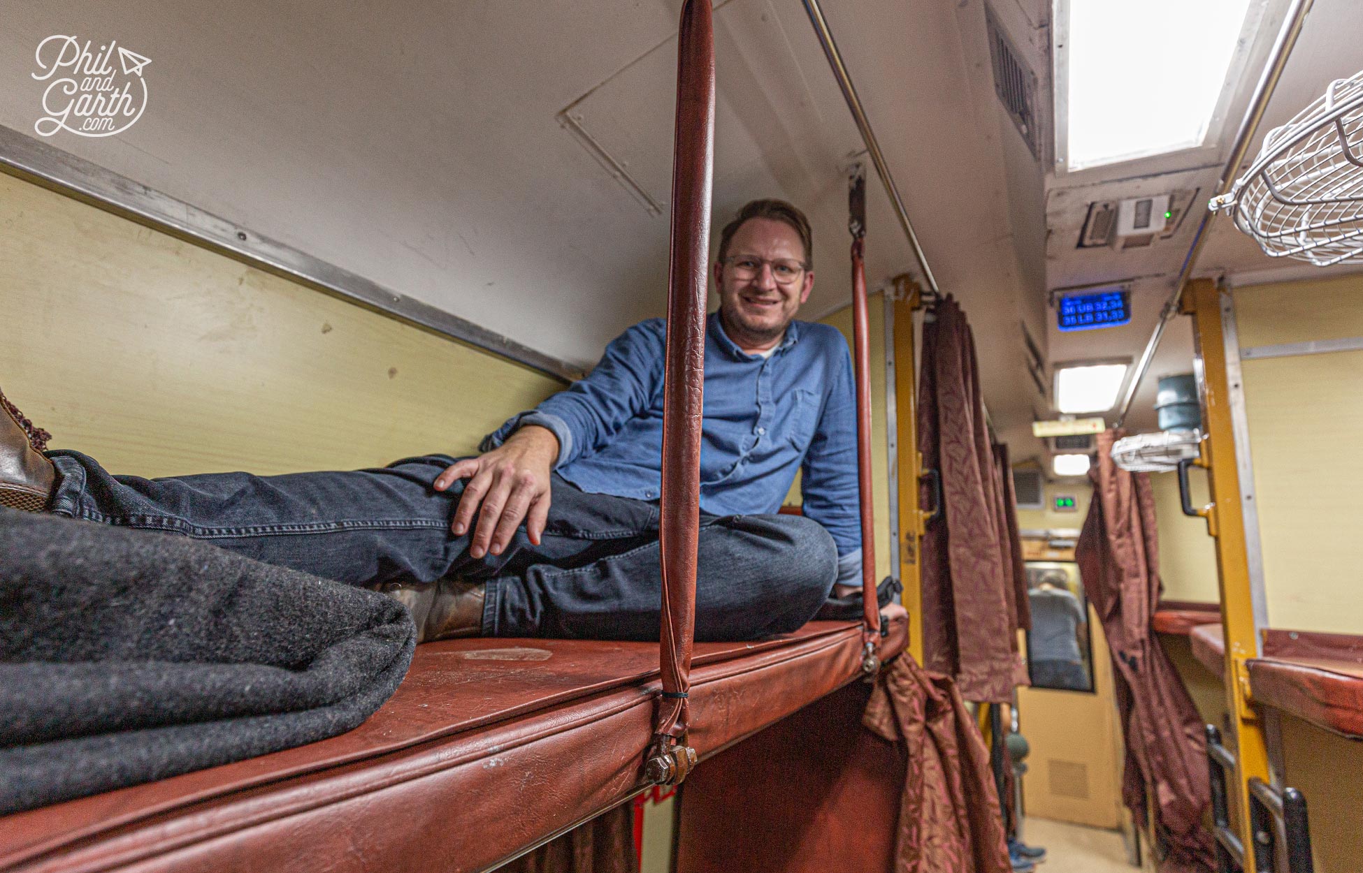 Garth also had a top bunk in the corridor