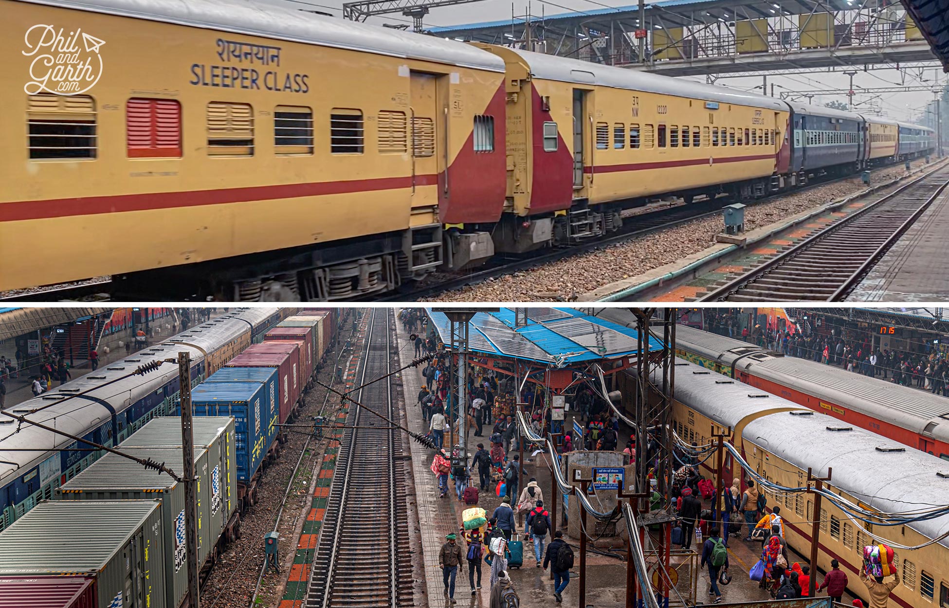 Indian sleeper trains are incredibly long, so may carriages!