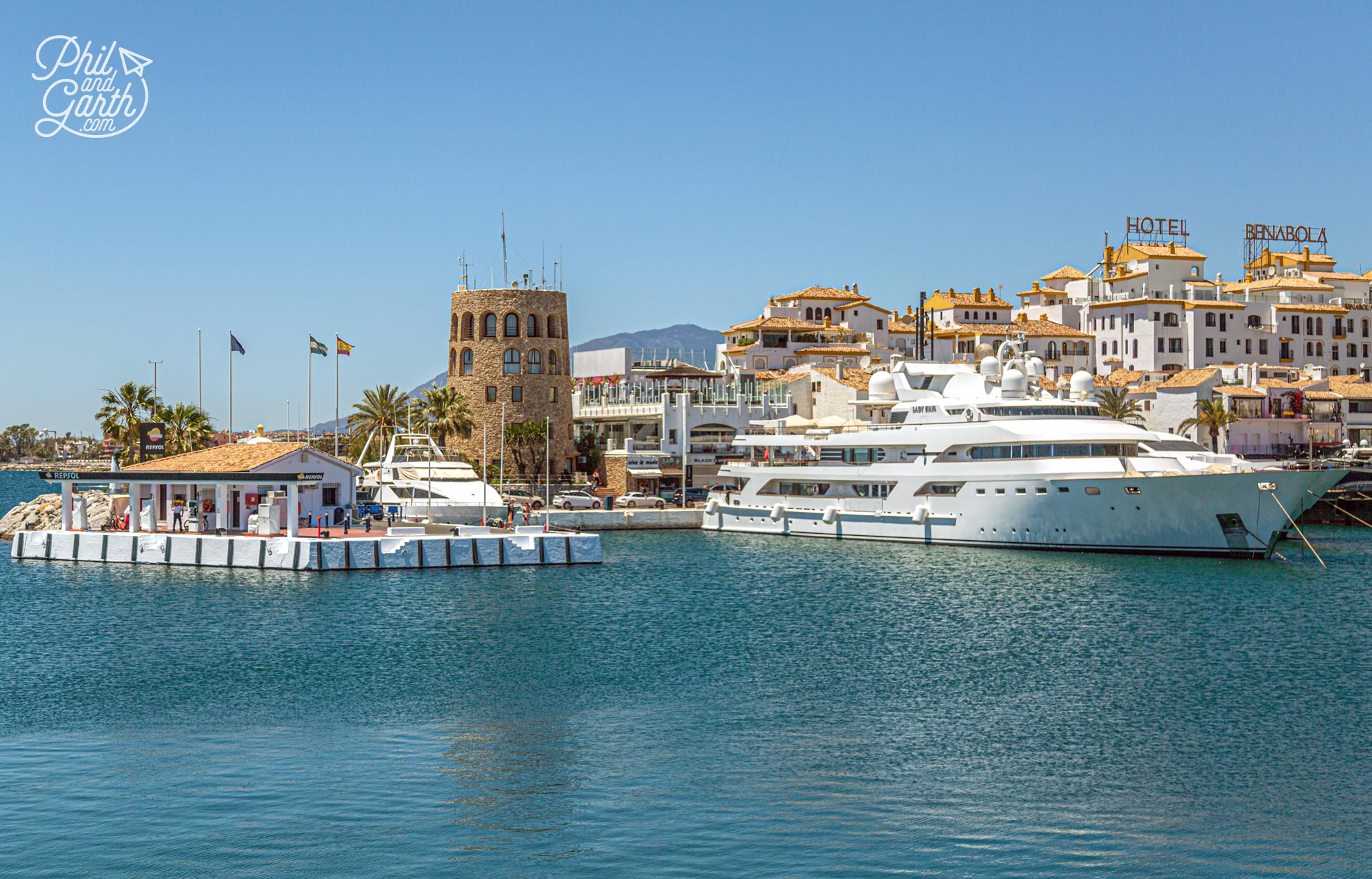 Some of the big yachts look more like cruise ships