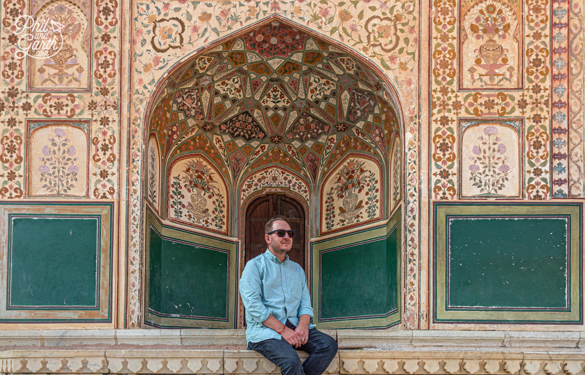 The Ganesh Pol gate is one of the most popular backdrops on Instagram - Garth trying to look casual