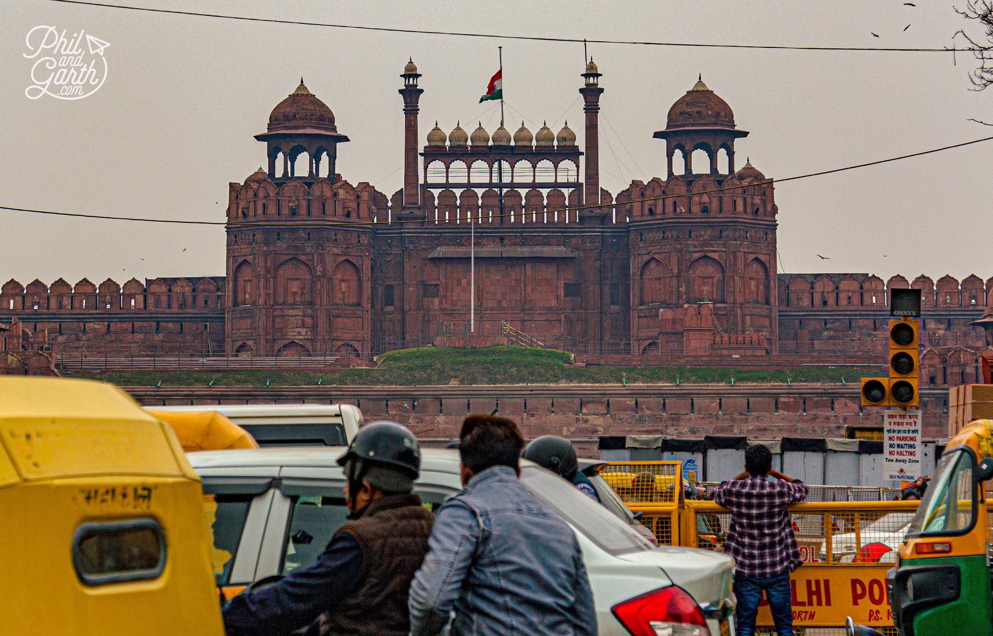 The historic Red Fort at the heart of Old Delhi