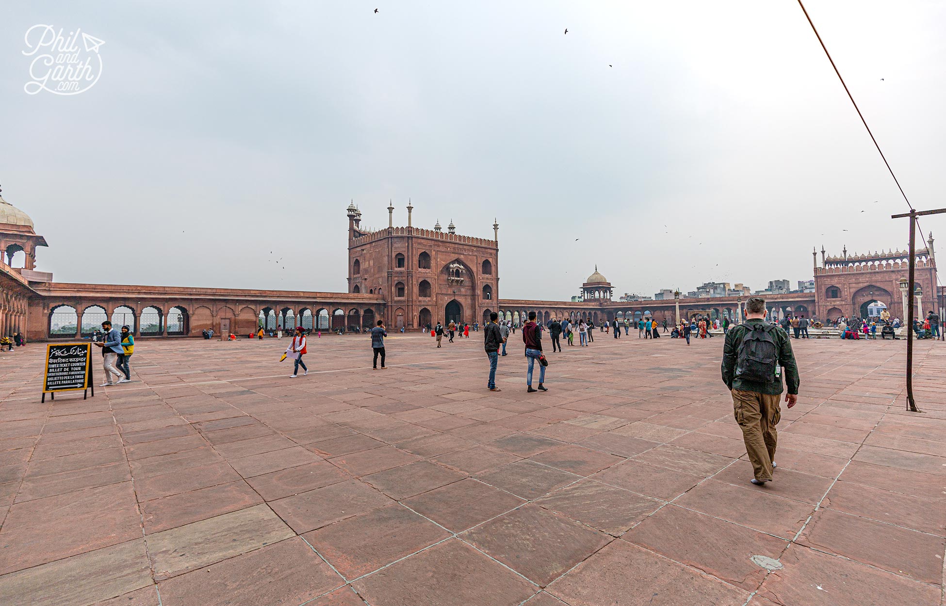 The huge courtyard can accommodate 25,000 people