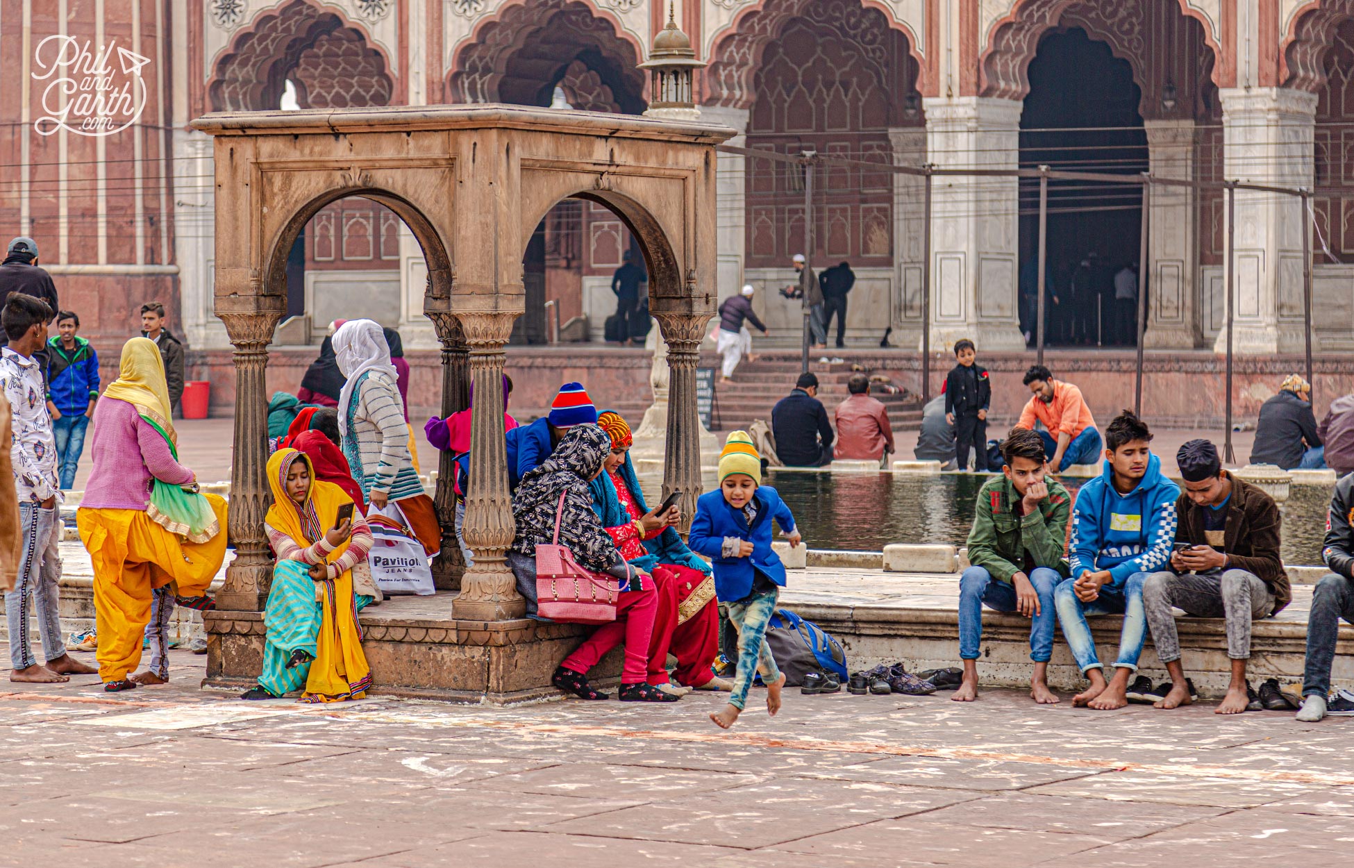 There is a fee of 300 INR to take photographs inside the mosque