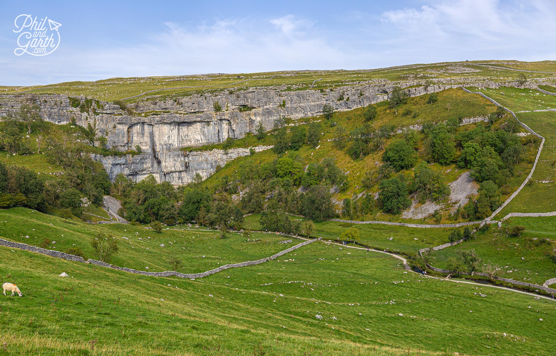 At the top of Malham Cove is a limestone pavement where they filmed a Harry Potter scene