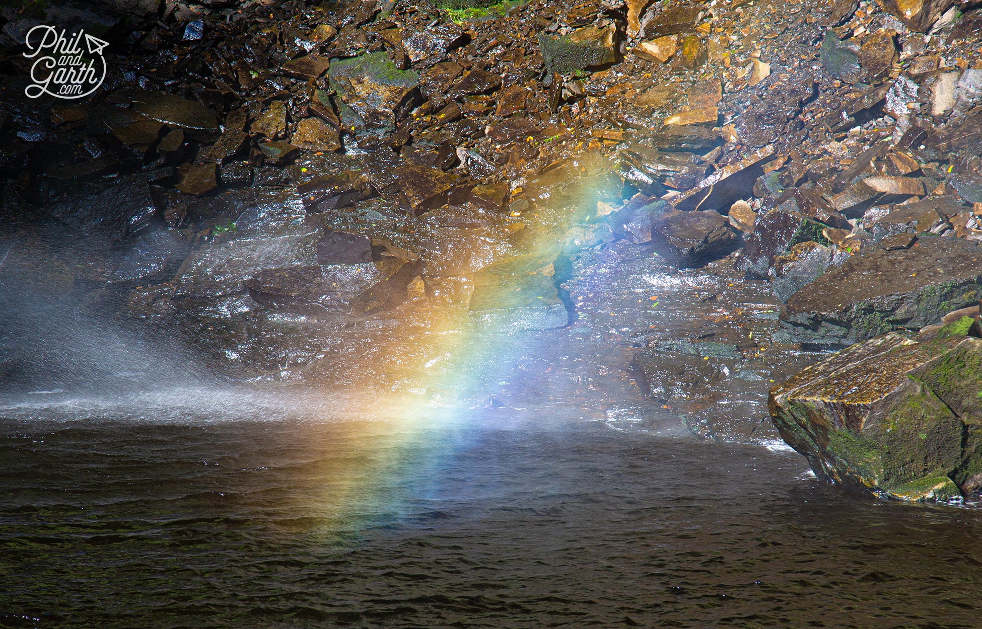 A gorgeous rainbow at Hardraw Force