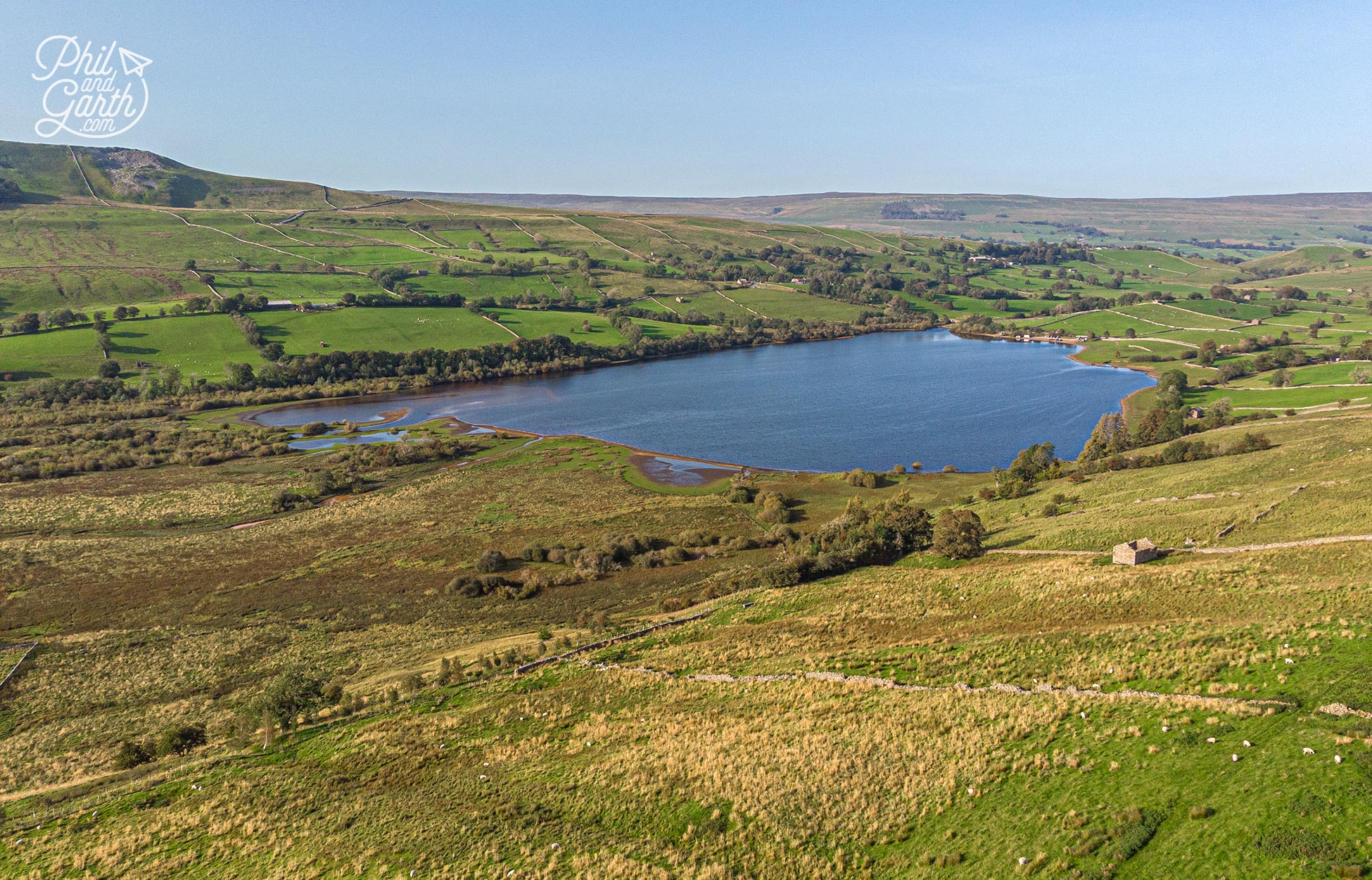 Lake Semerwater in the heart of Wensleydale, Yorkshire Dales National Park