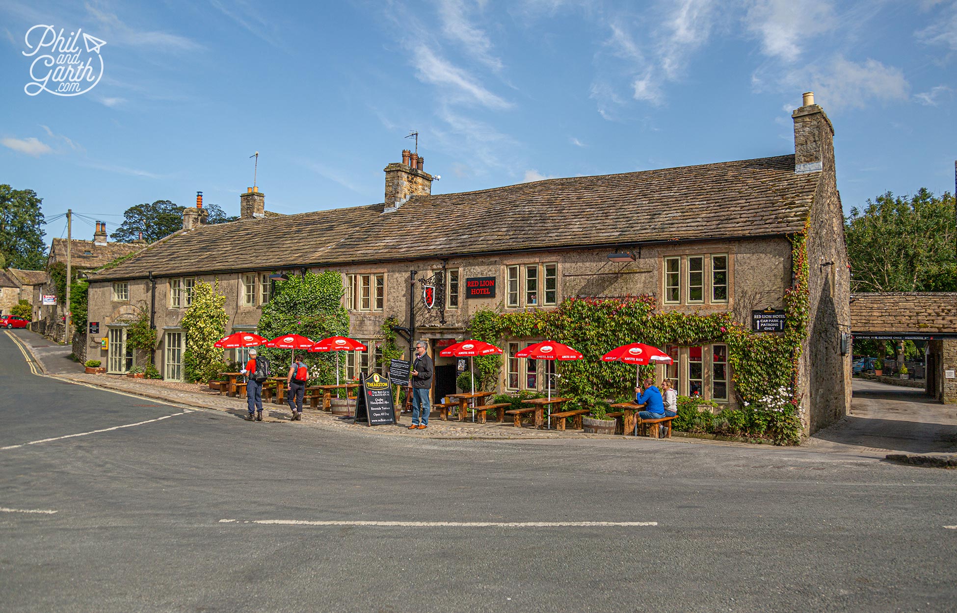 The Red Lion Hotel where we had a fab chippy lunch