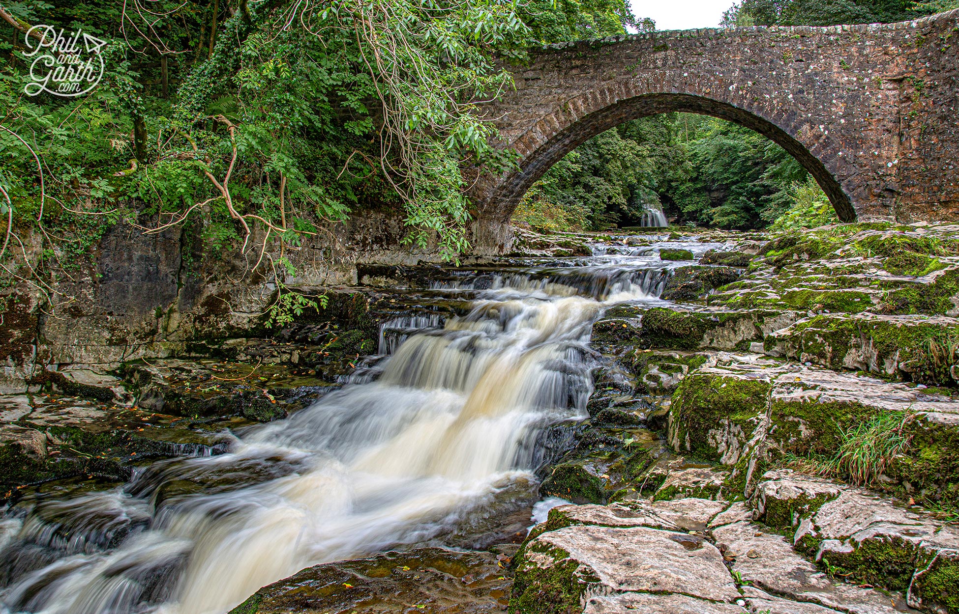 There's also a lovely stone bridge which you can use to frame the waterfall in the distance