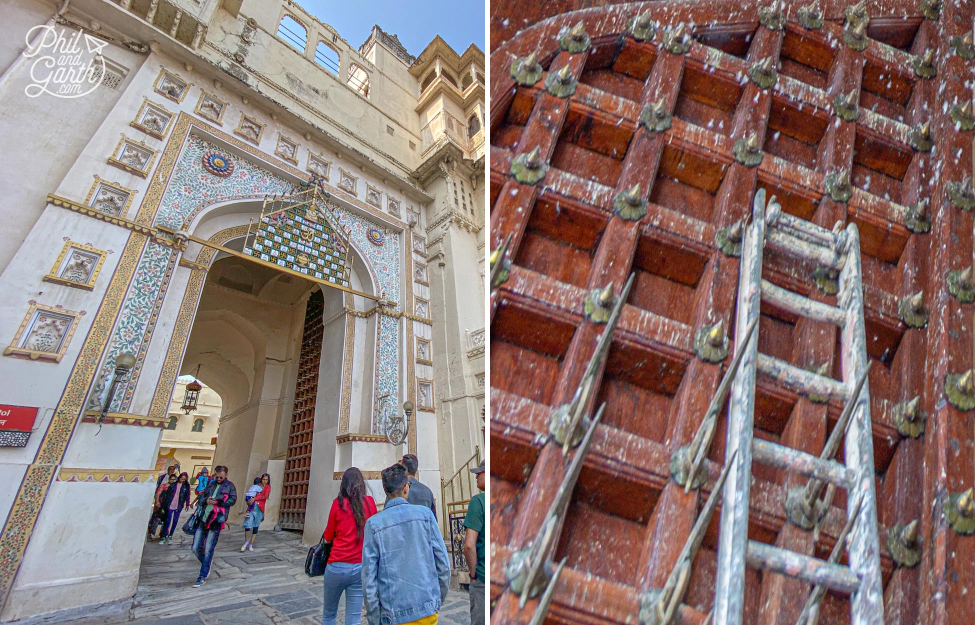 As you exit the Toran Gate check out the doors with outward pointing spikes so elephants couldn’t charge the doors