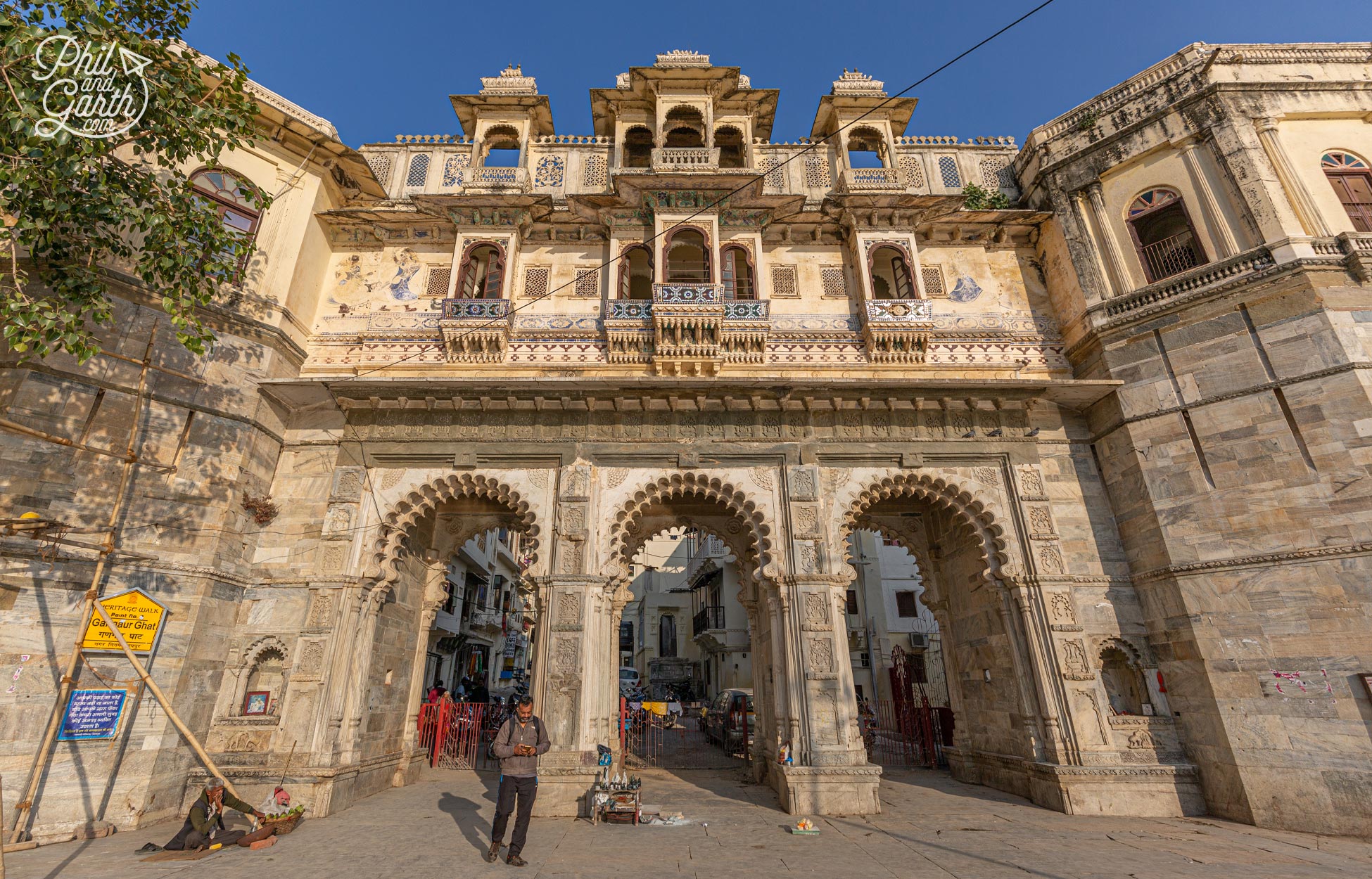 At Gangaur Ghat expect to see cows, monkeys and loads of pigeons