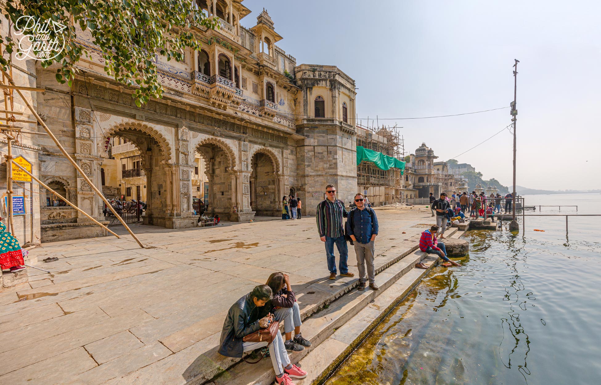 Phil and Garth at Gangaur Ghat