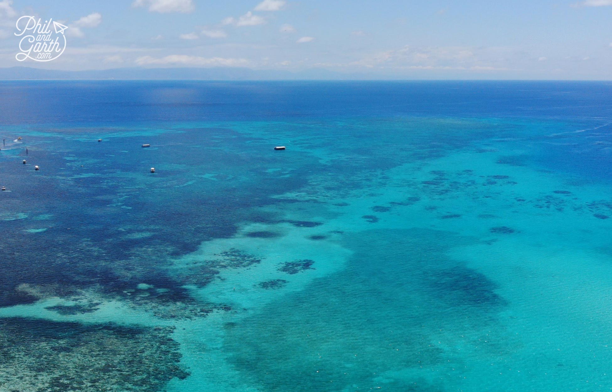 The Great Barrier Reef is a 90 minute ride from Port Douglas