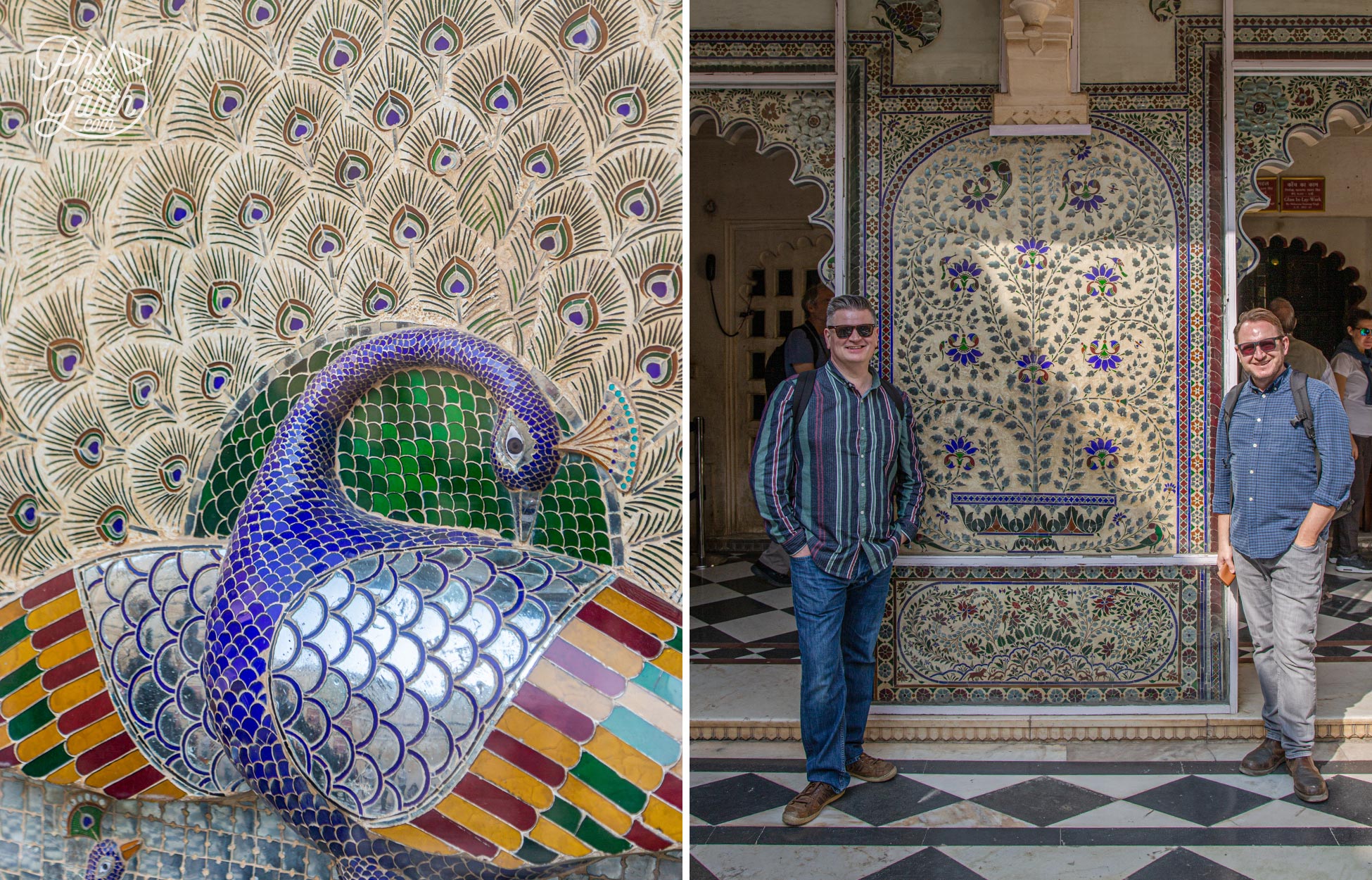 The peacock designs and motifs are so elegant. The peacock is the national bird of India