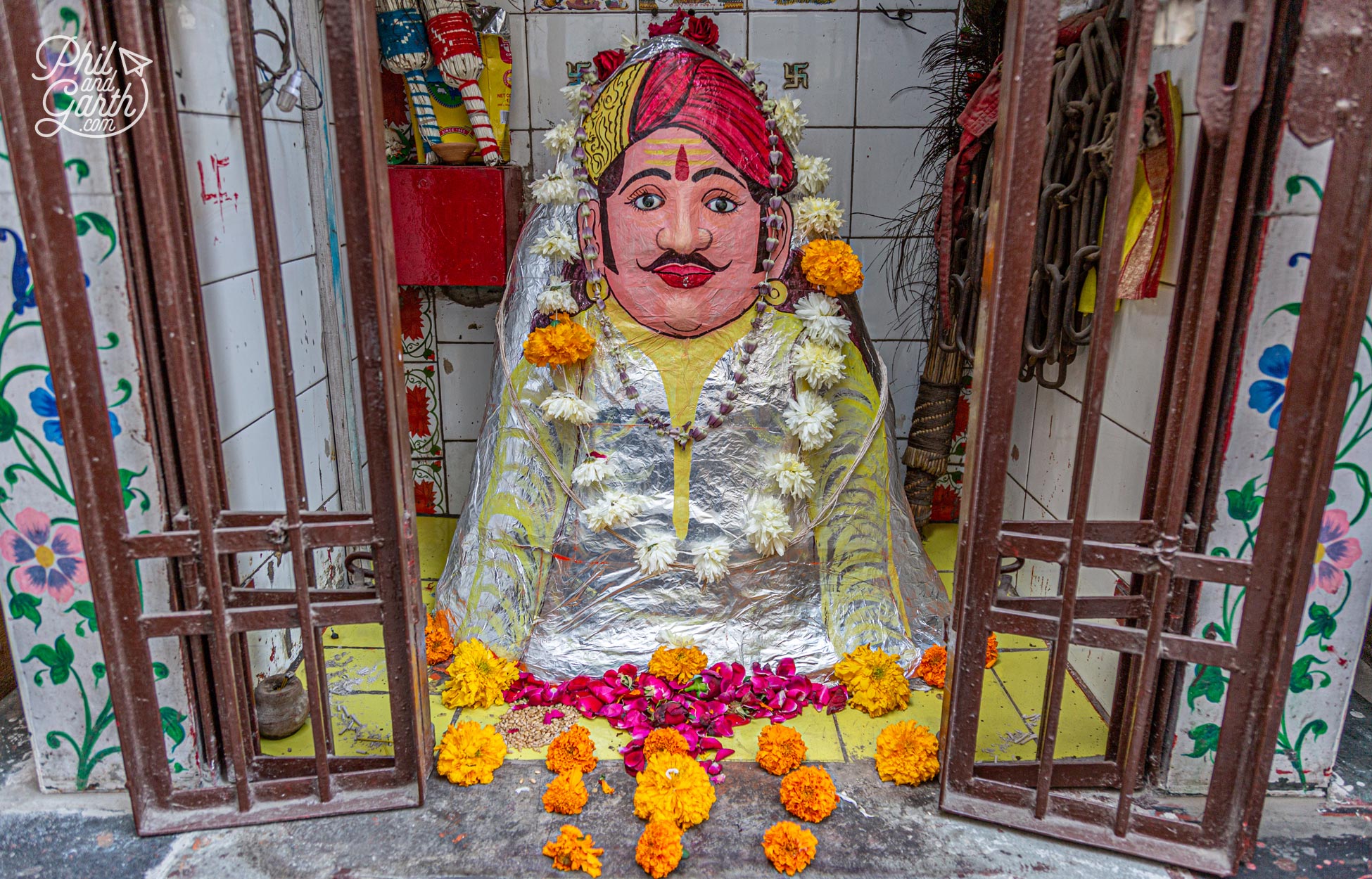 We came across many small hindu shrines in doorways