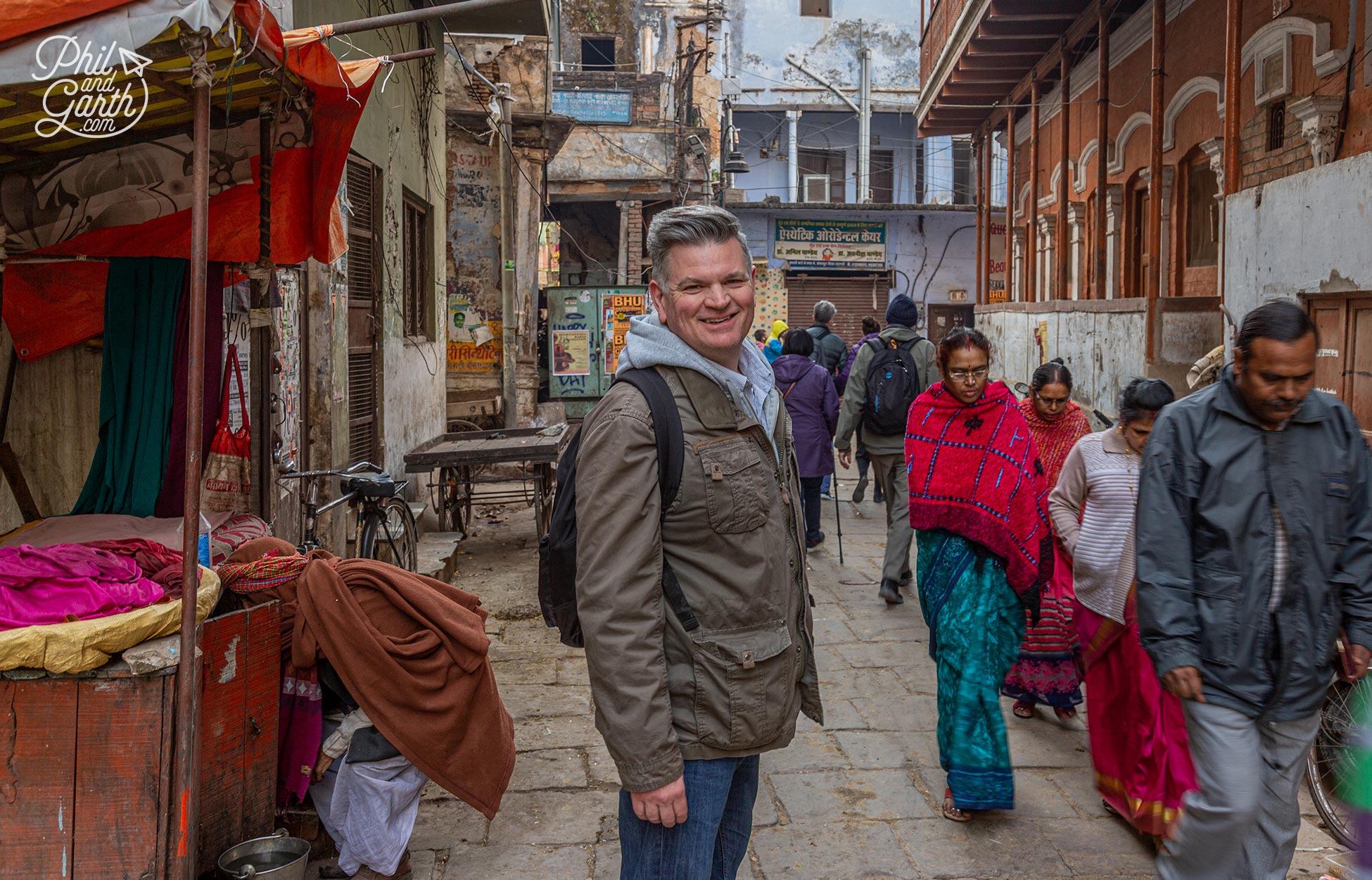 The back and side streets of Varanasi are fascinating to wander around