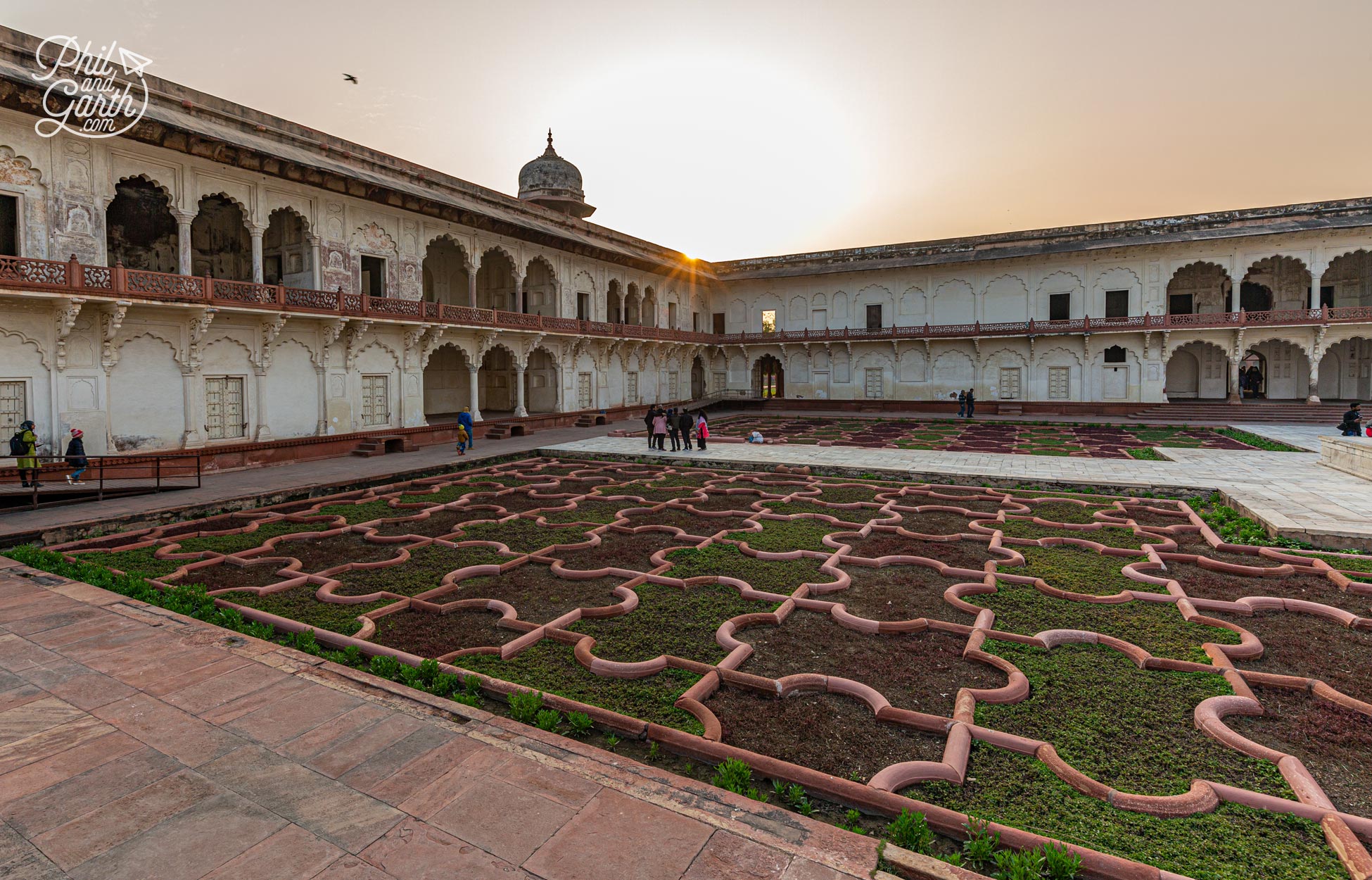 The jigsaw puzzle like patterns of Anguri Bagh - The grape garden