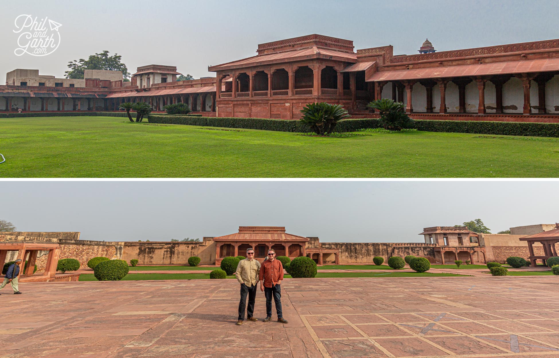 Phil and Garth at Fatehpur Sikri