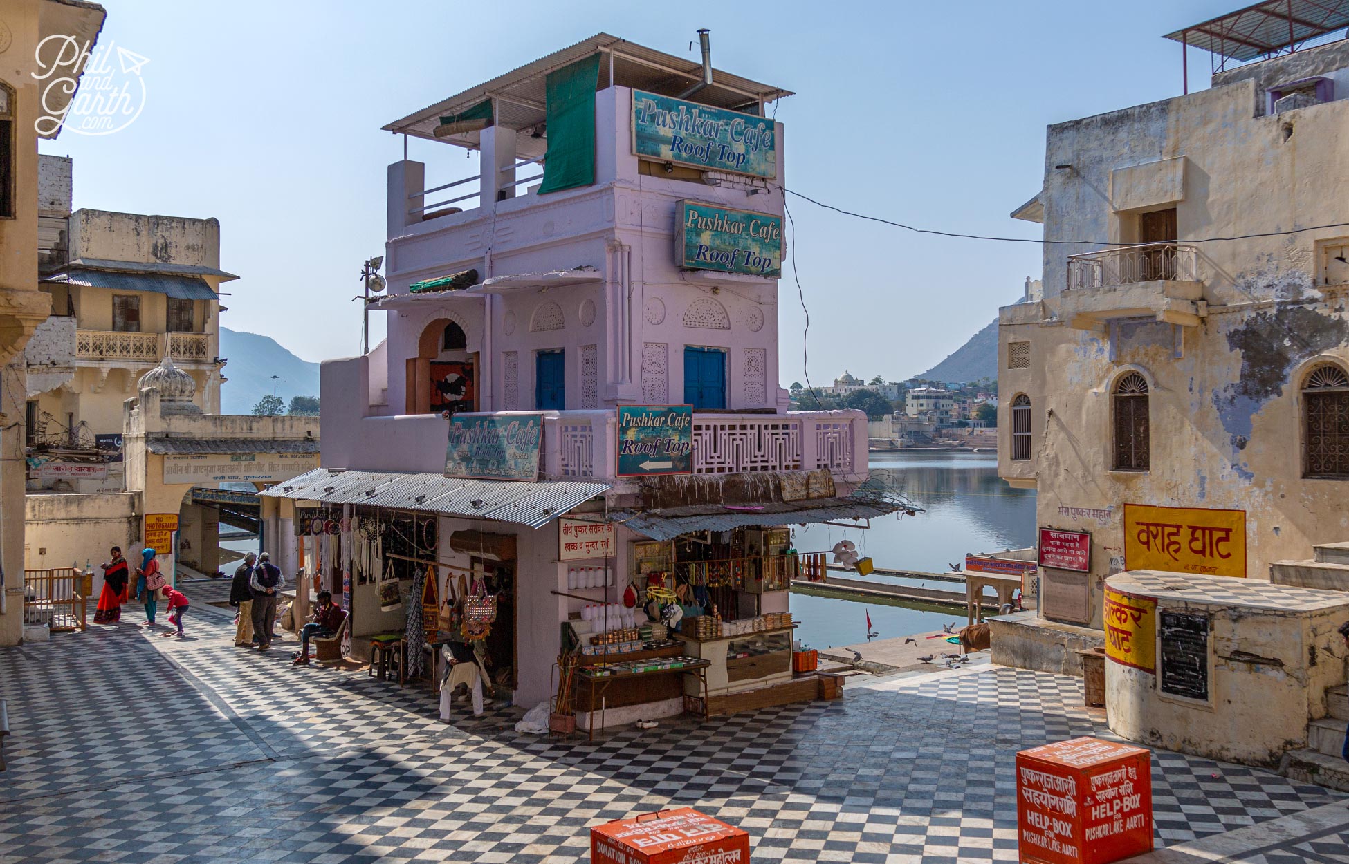 Places to visit in Pushkar - The Pushkar Cafe Roof Top - a great spot for lunch and photos