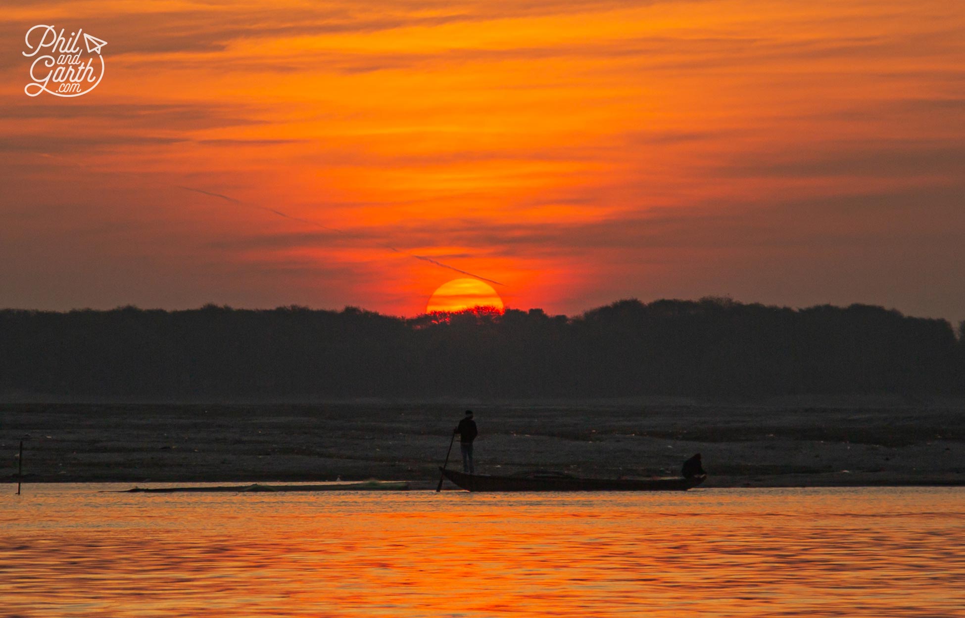 Daybreak over the River Ganges