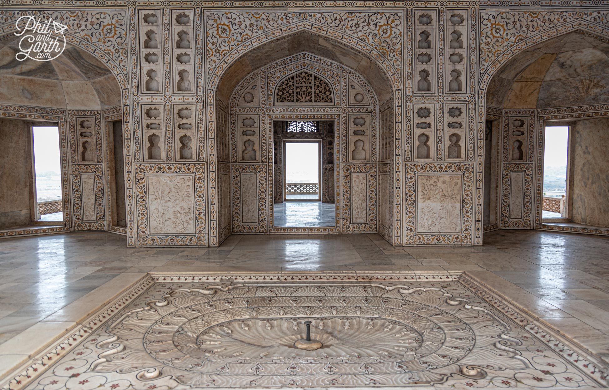 The incredible detail inside the Musamman Burj, part of the Khas Mahal Palace 