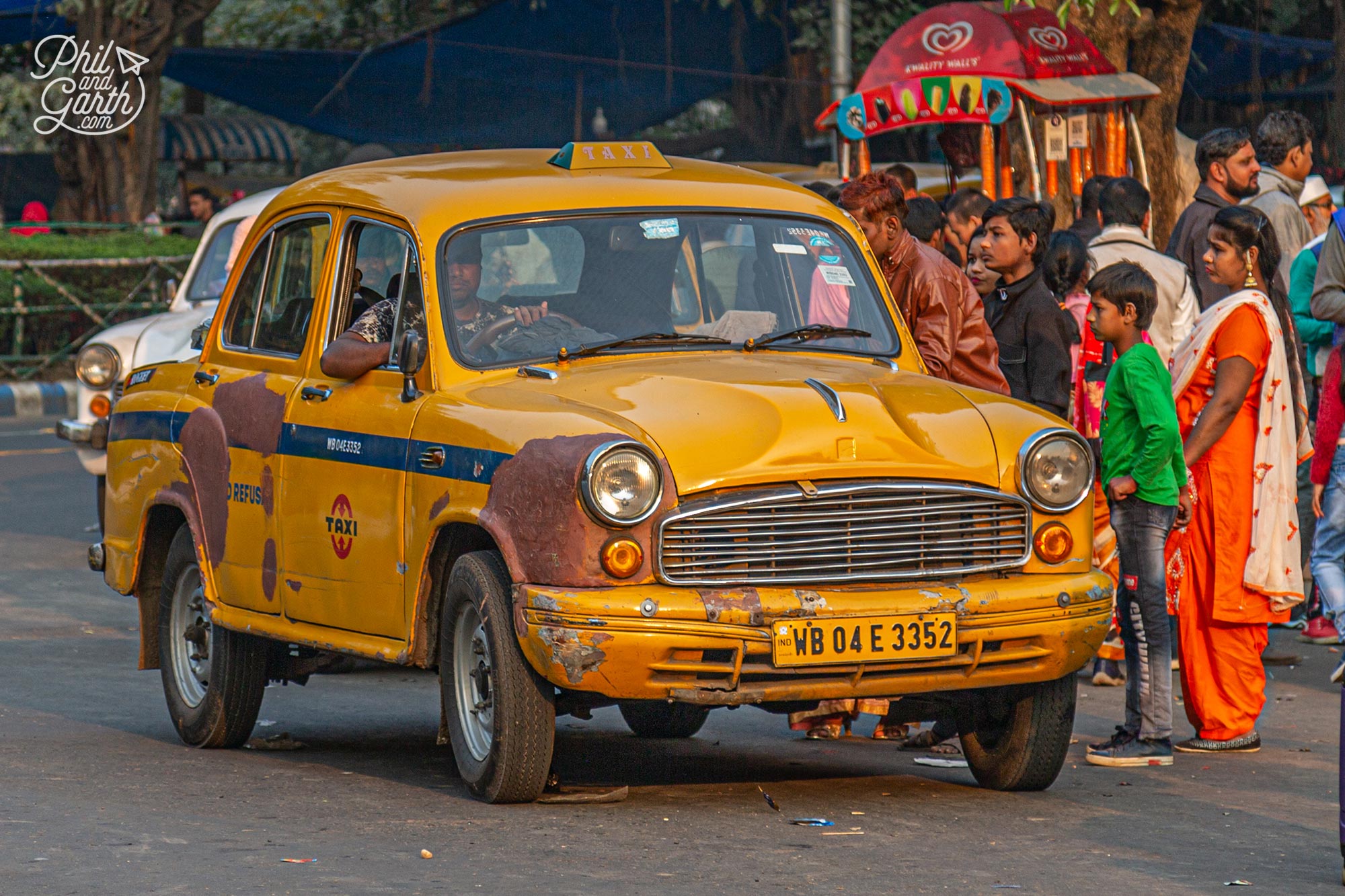 Vintage Indian Ambassador cars are Kolkata's iconic yellow taxis