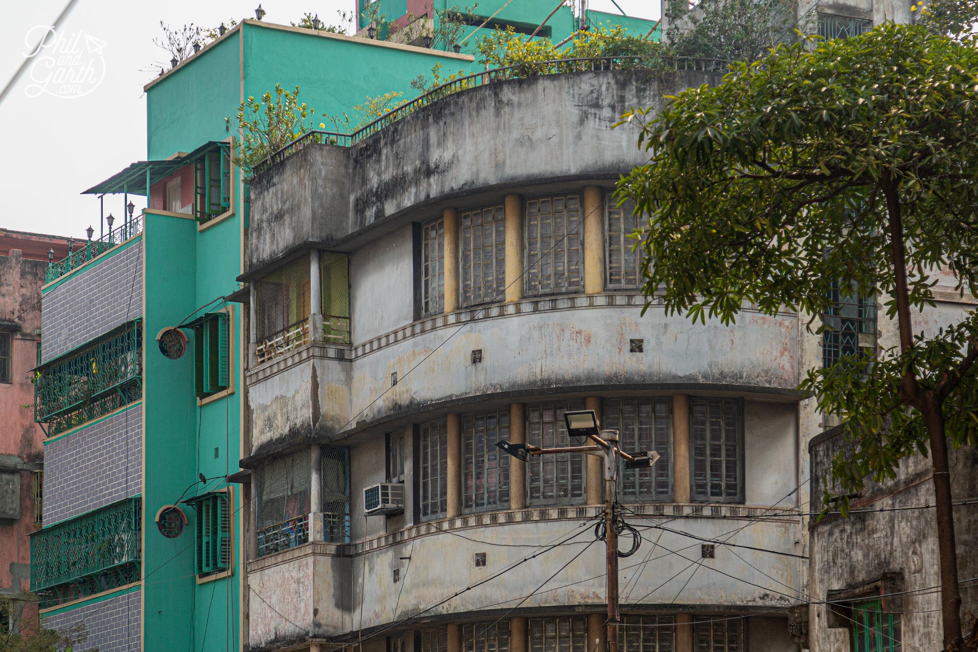 An old art deco building in Kolkata