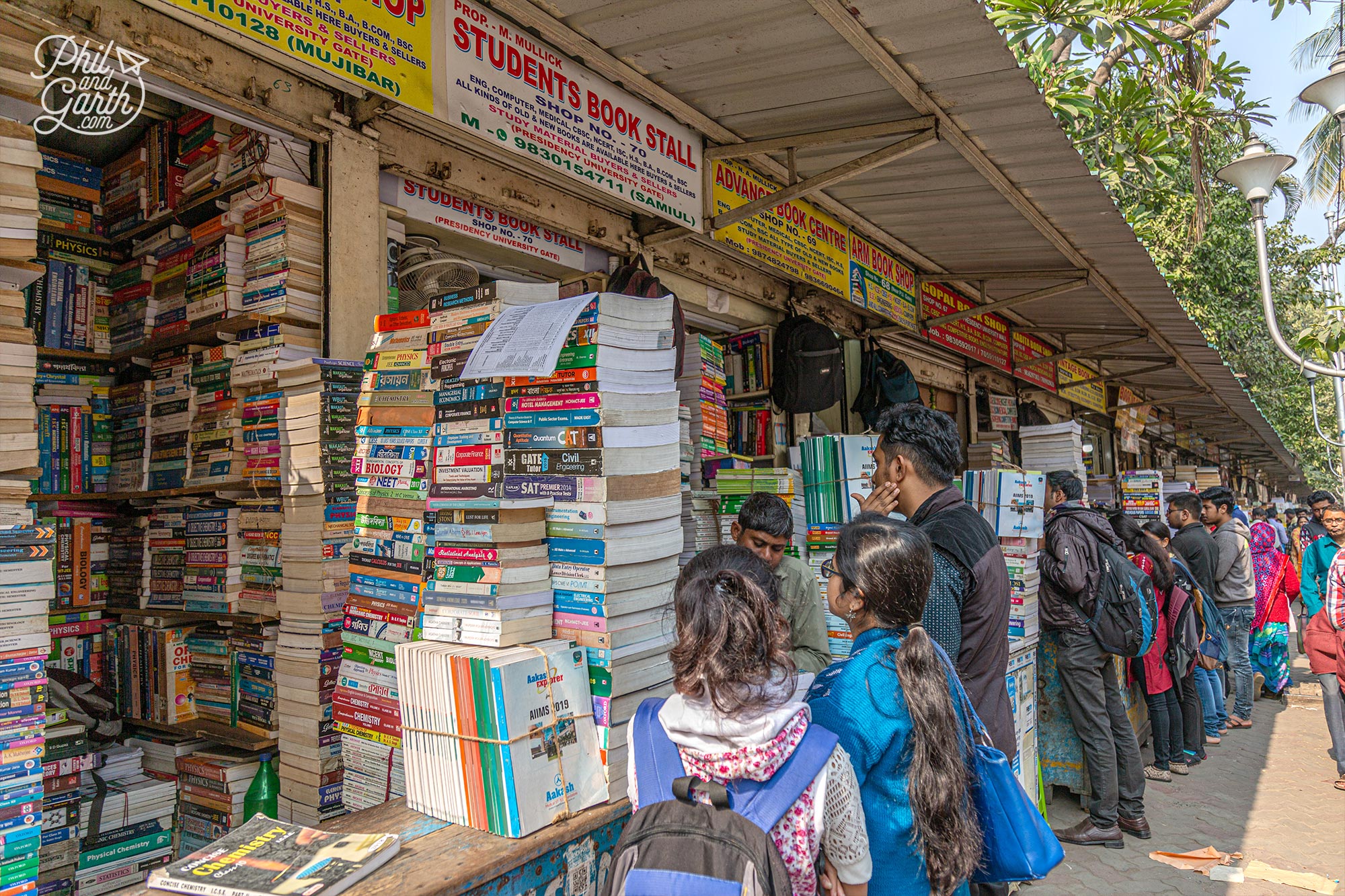 College Street is where students come to buy and sell second hand books