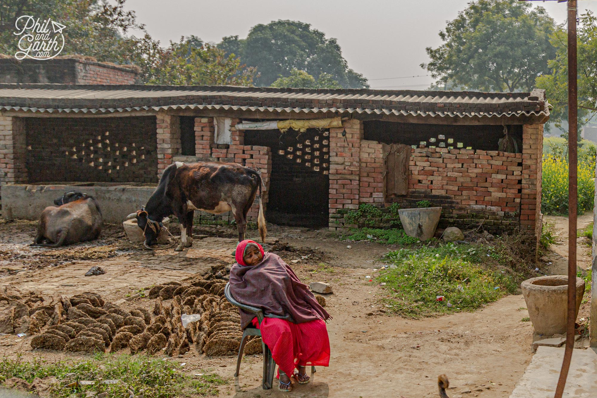 Exploring the small village of Sherpur