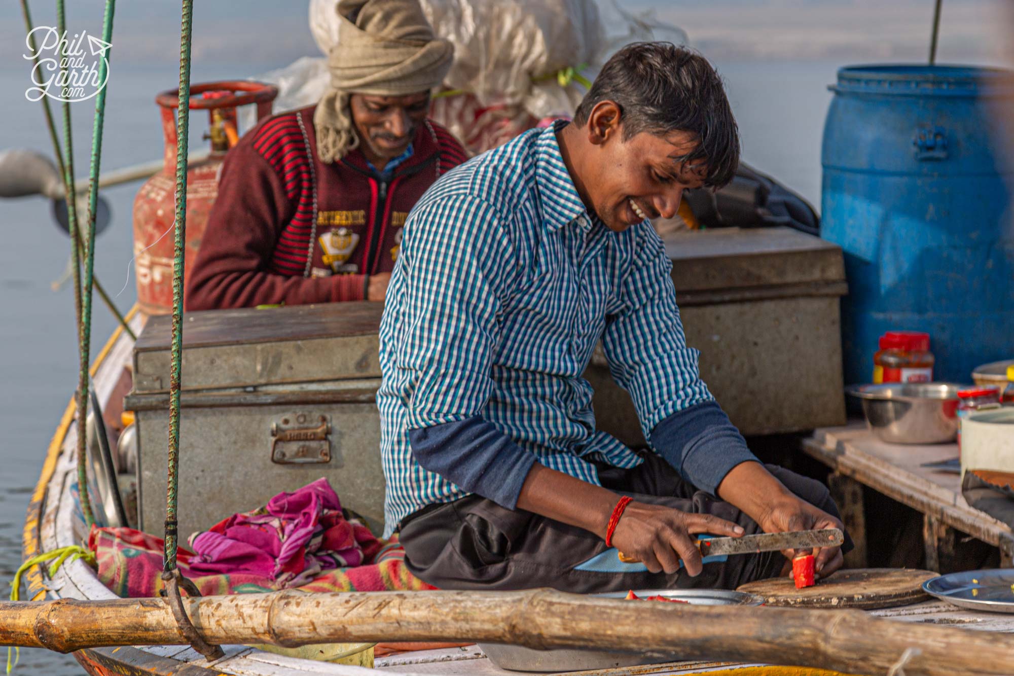 Our cooking crew prepared freshly cooked hot meals on our sailing trip