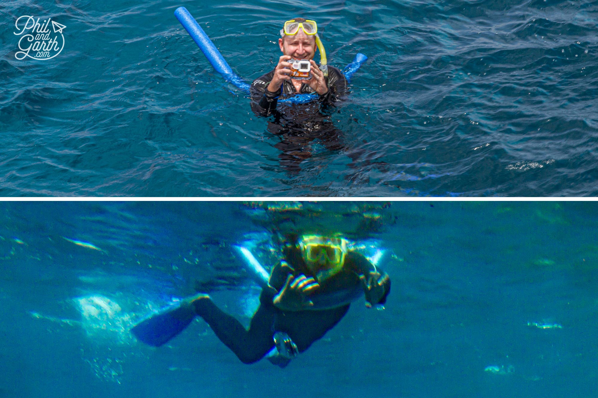Garth above and below the waters of the Great Barrier Reef